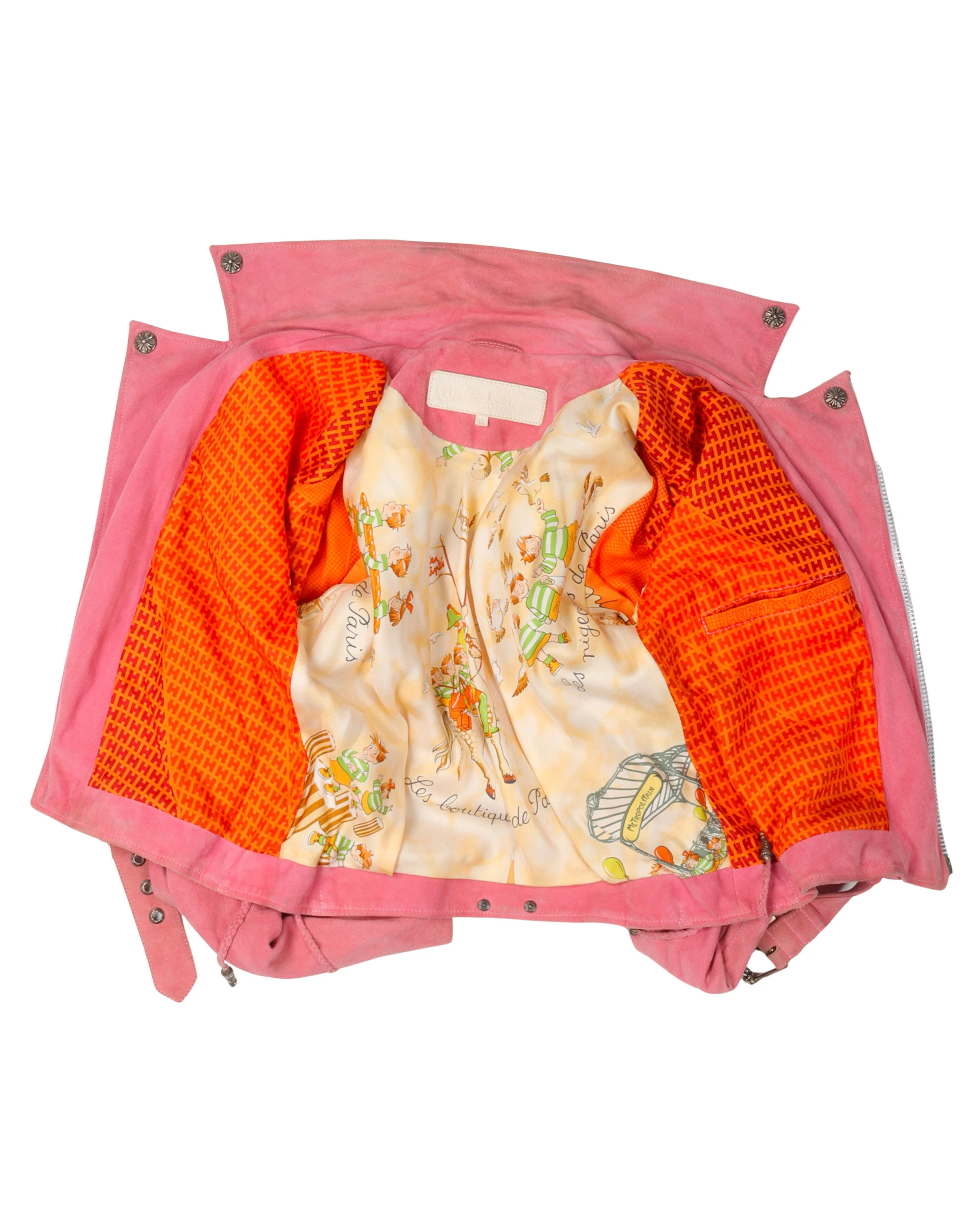 Hermes Lined Suede Jacket - Image 4