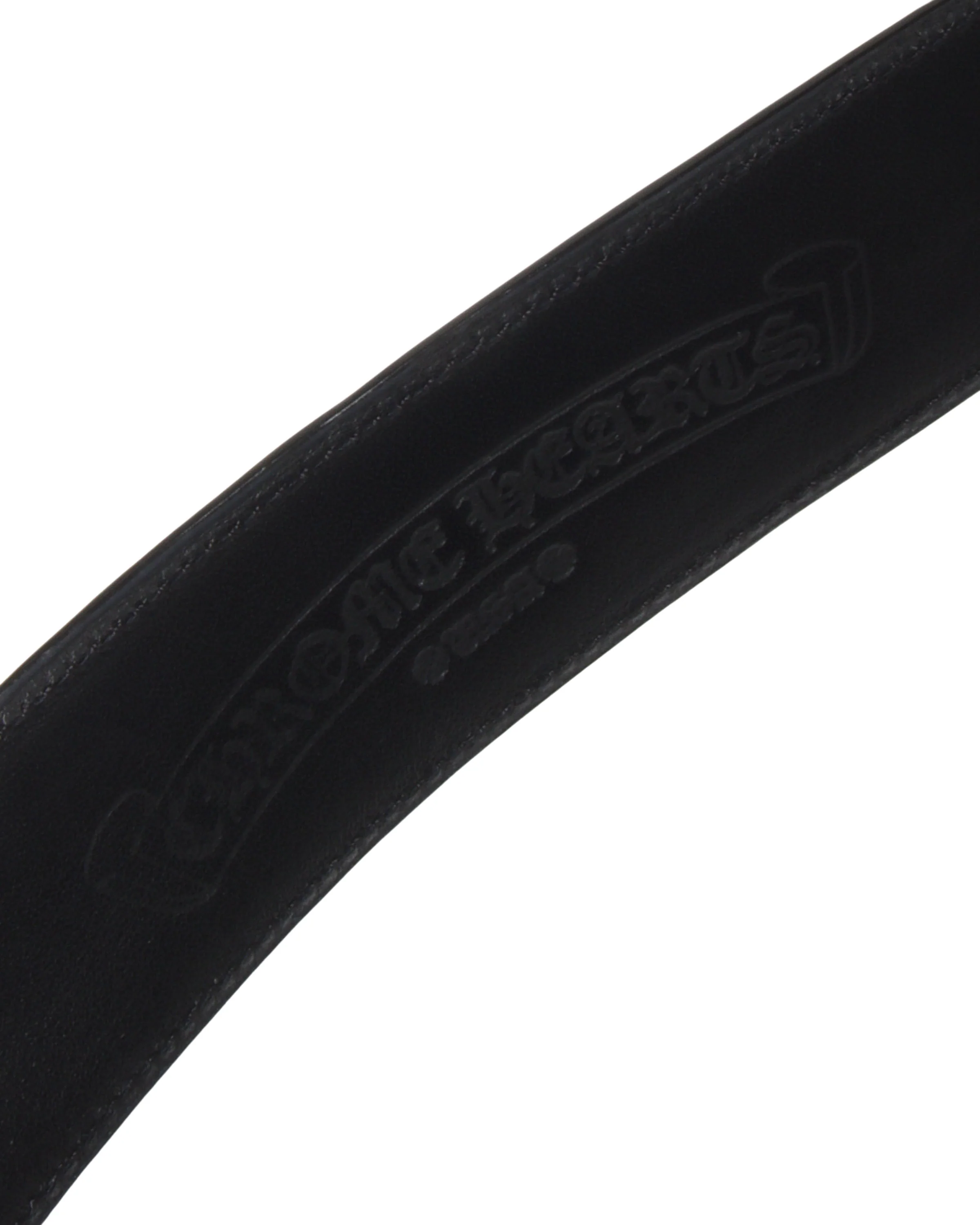 Leather Belt with XXL Oval Cross Buckle - Image 3