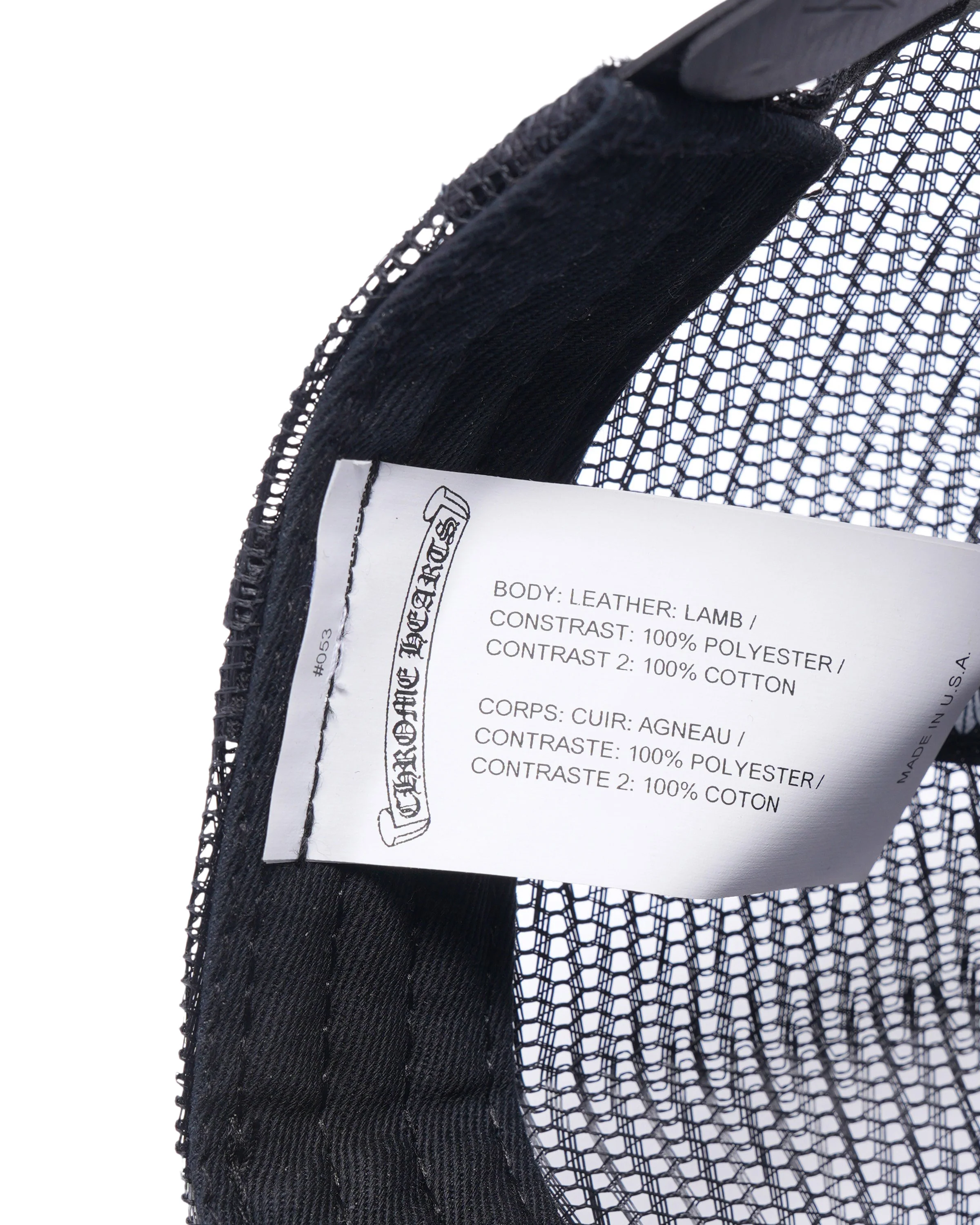 Leather Cross Patch Hat - Image 3
