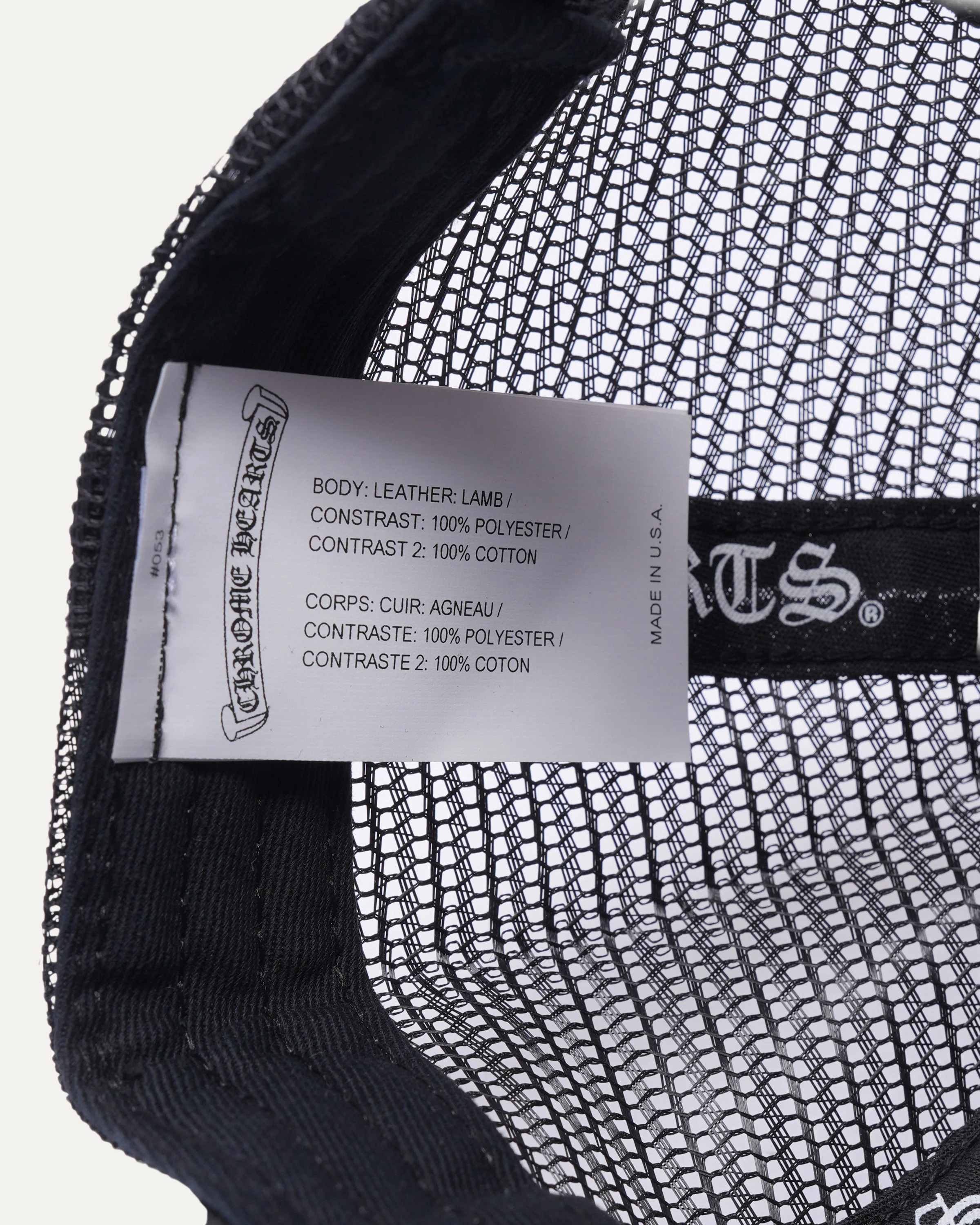 Leather Cross Patch Hat - Image 3