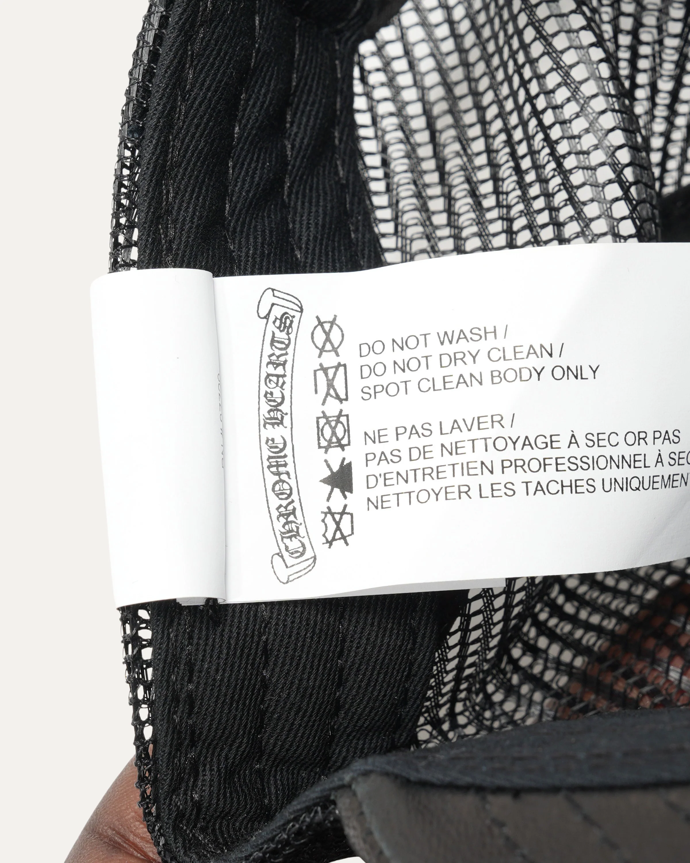 Leather Cross Patch Trucker Hat - Image 4