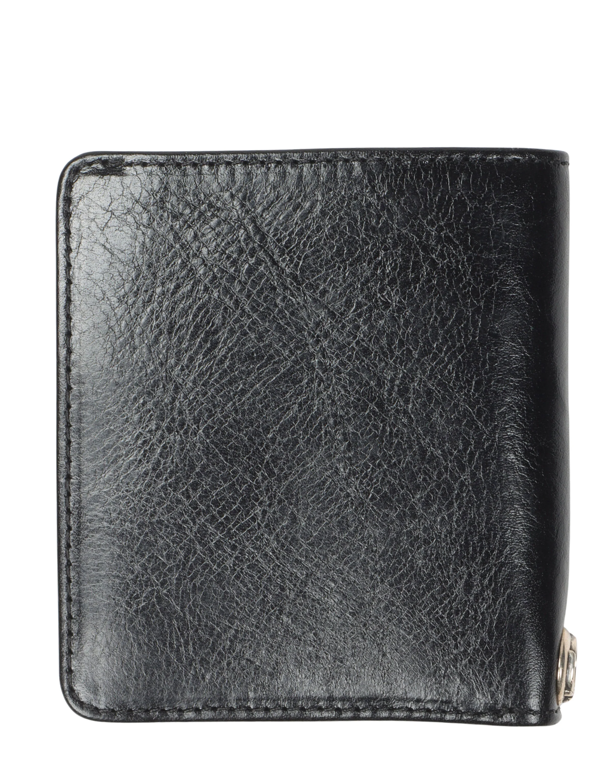 Leather Cross Bifold Patch Wallet - Image 2