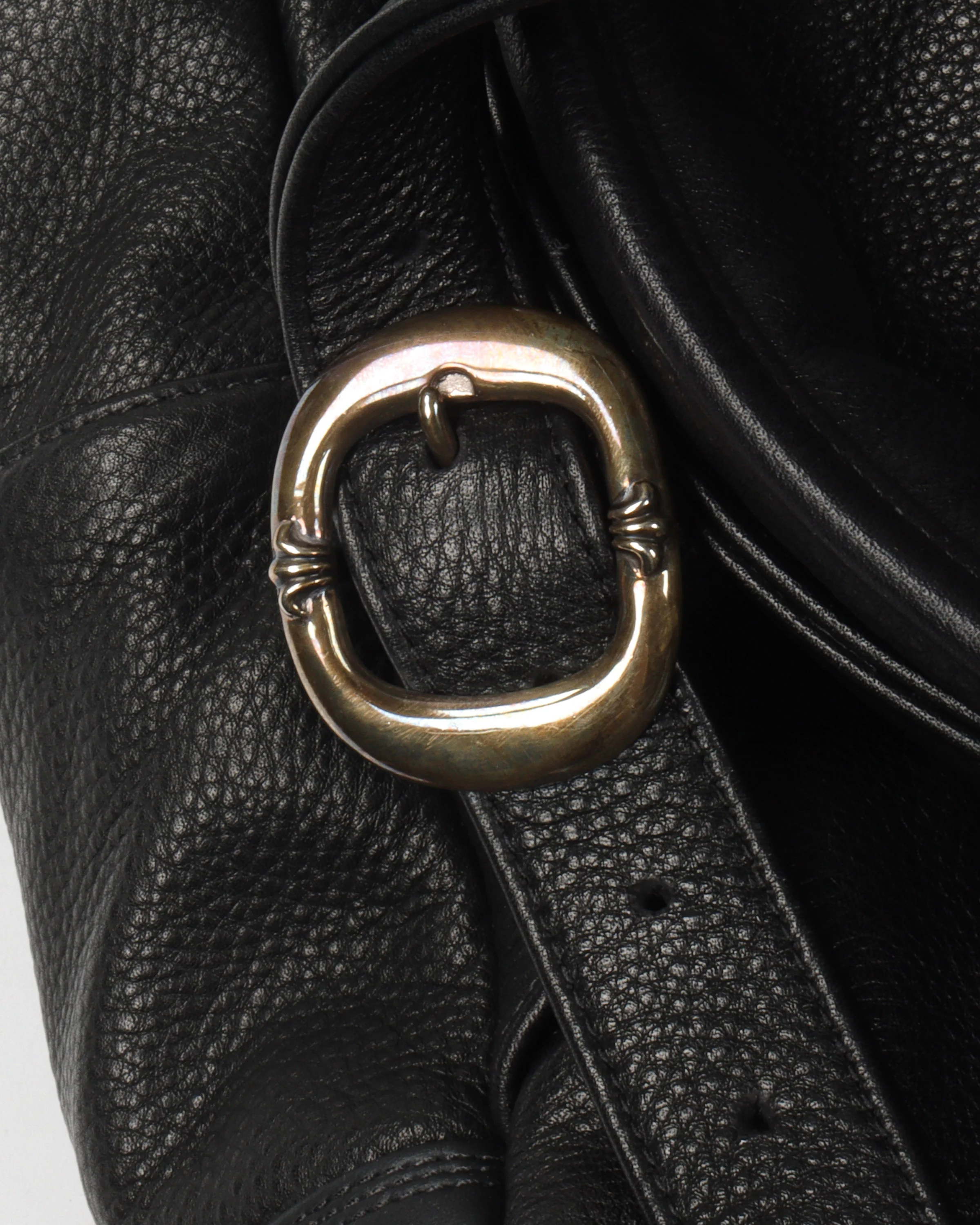 Leather Multicolor Cross Patch Backpack - Image 4