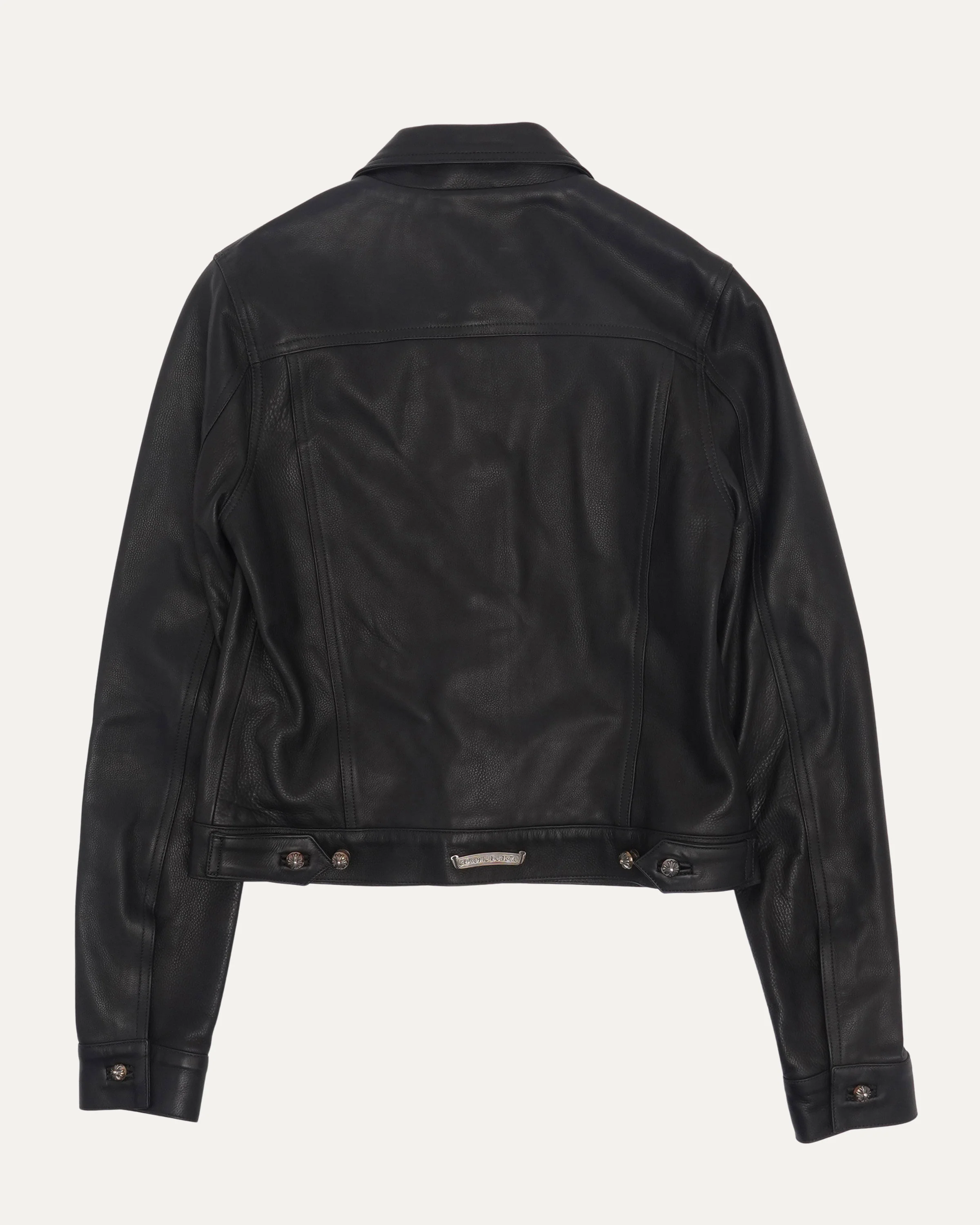 Leather Trucker Jacket - Image 2