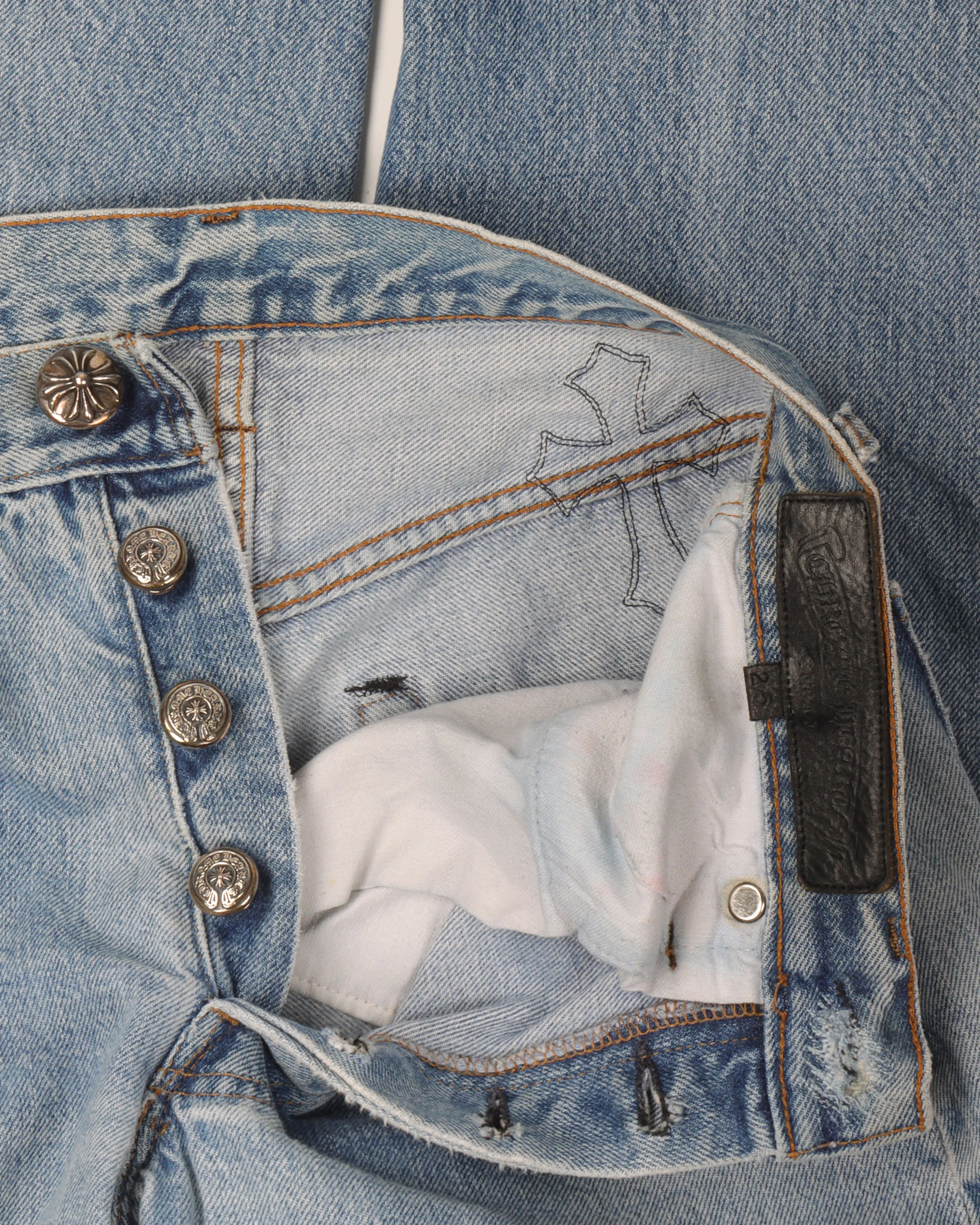 Leopard Cross Patch Jeans - Image 3