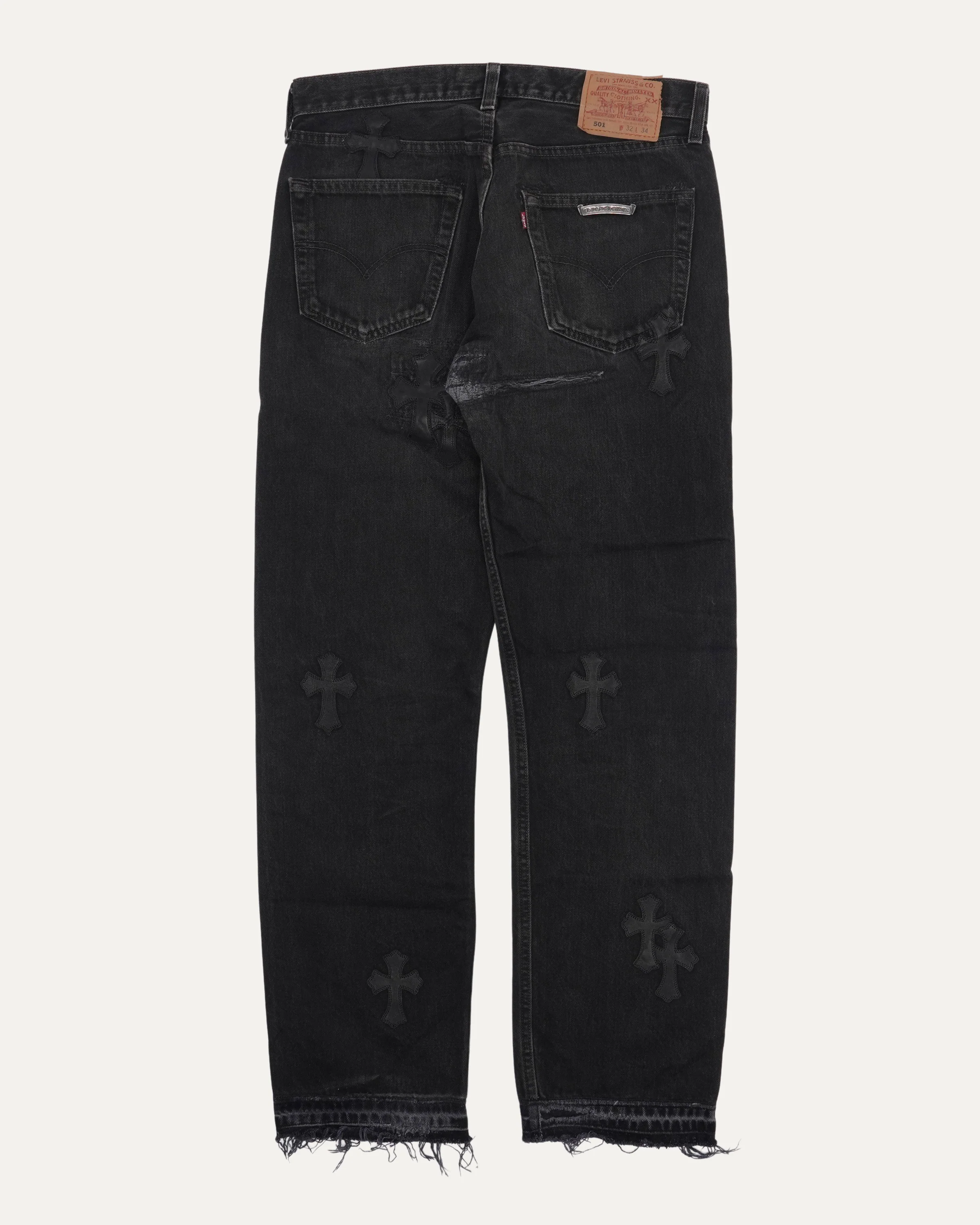 Levis 501 Cross Patch Jeans - Image 2