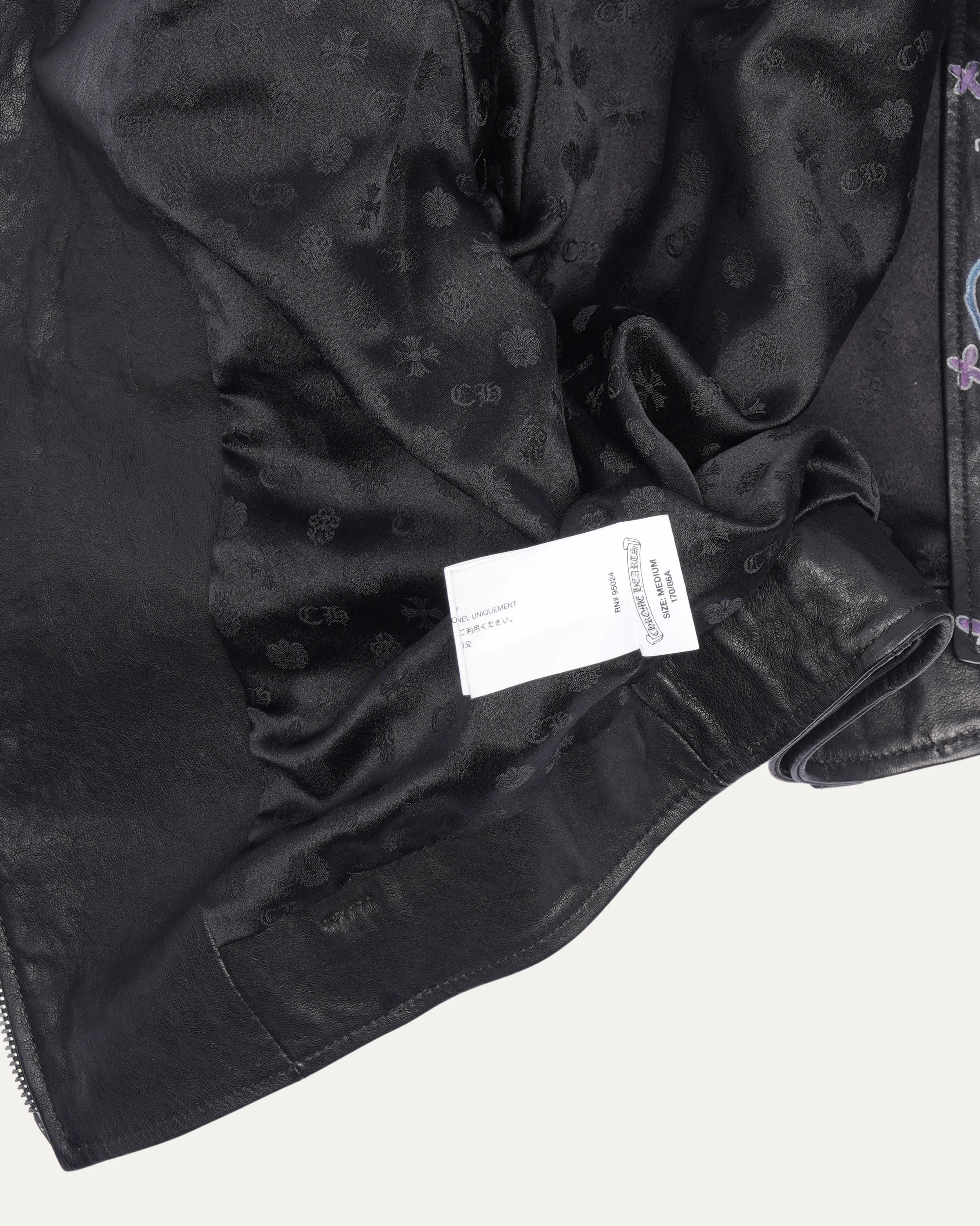 Matty Boy Patch Leather Jacket - Image 6