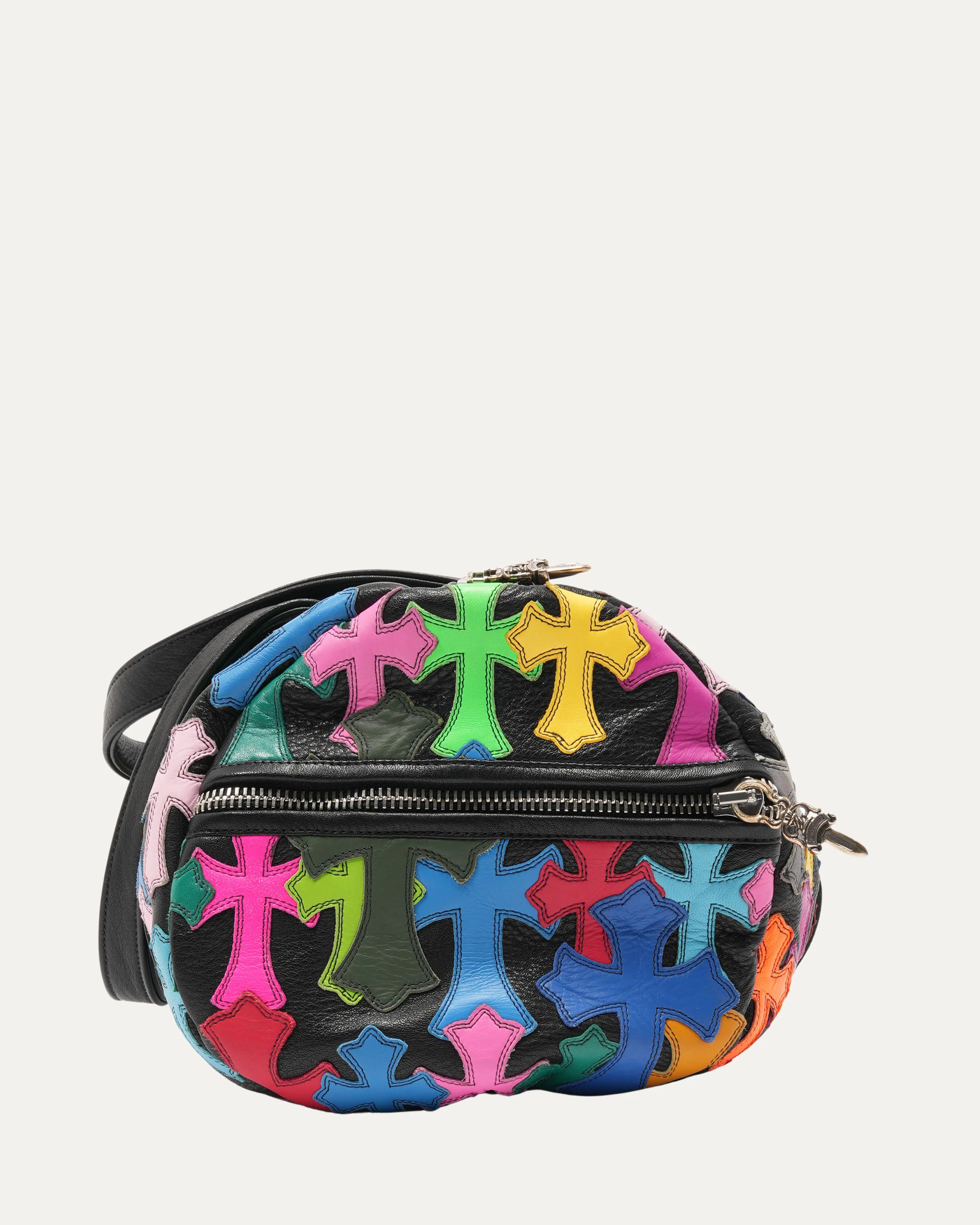 Multicolor Cemetery Cross Patch Duffle Bag - Image 4