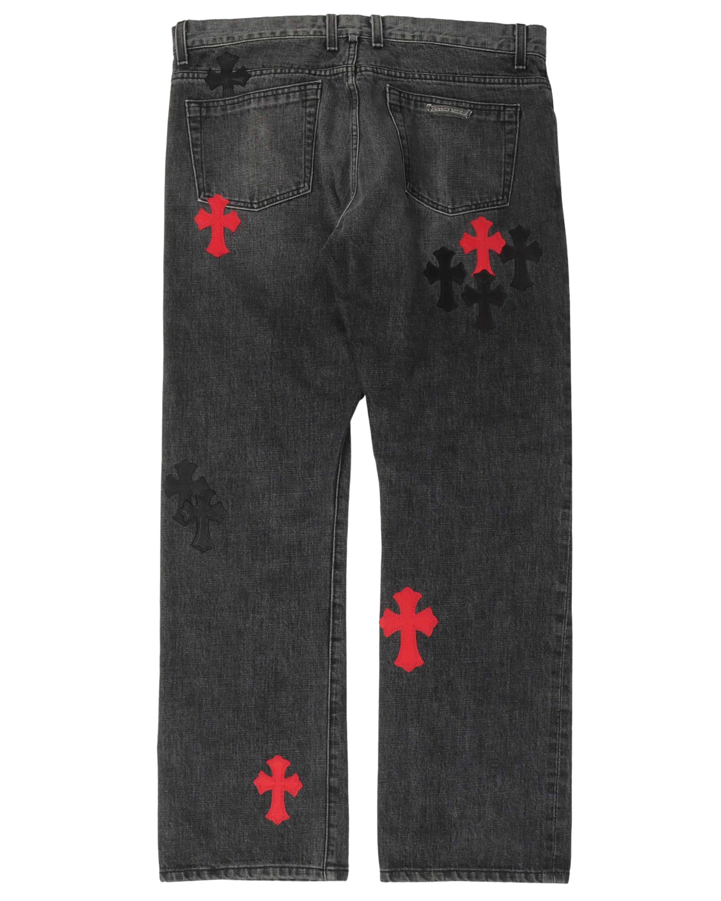 Multicolor Cross Patch Jeans - Image 2