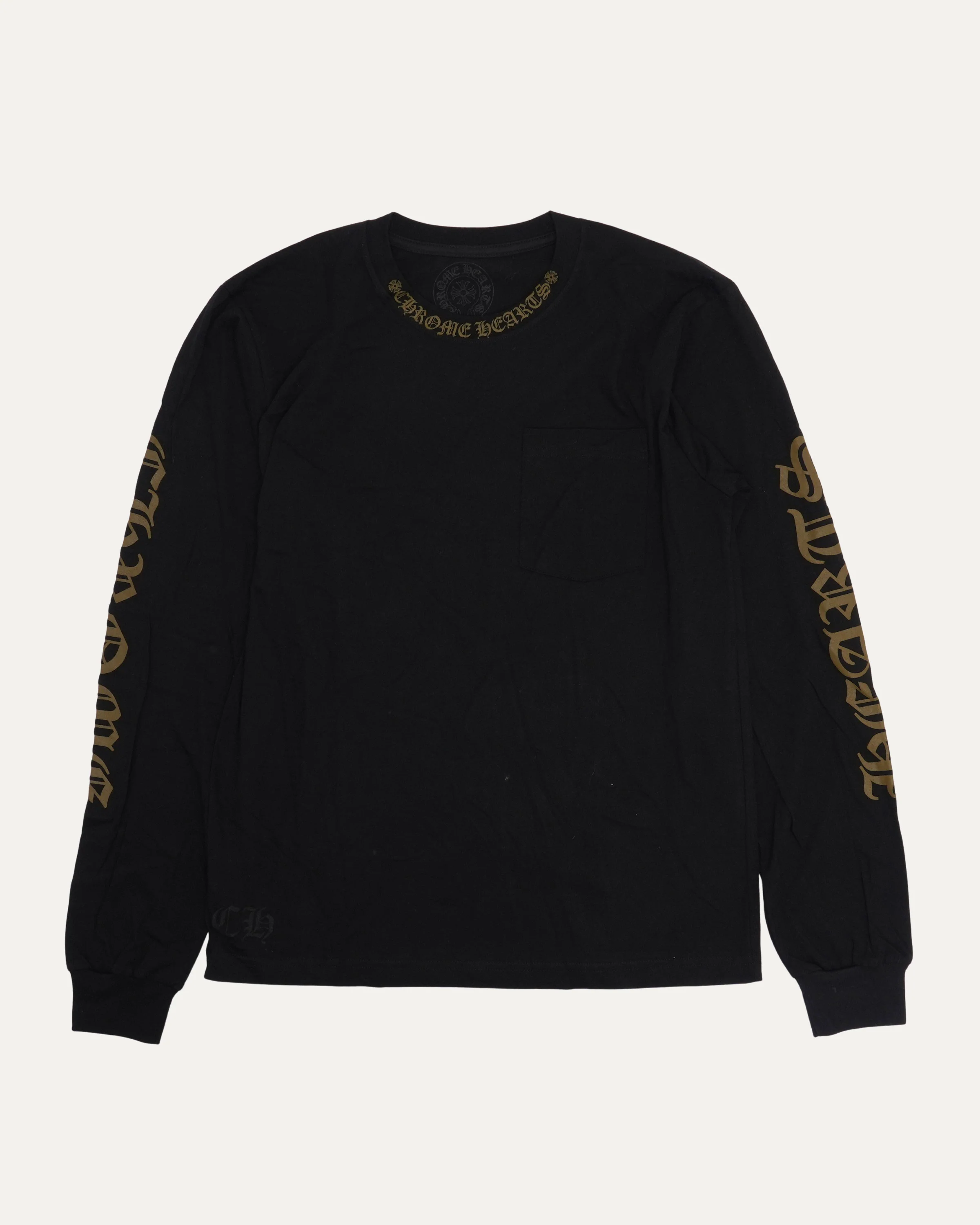 Neck Logo Long Sleeve T-Shirt