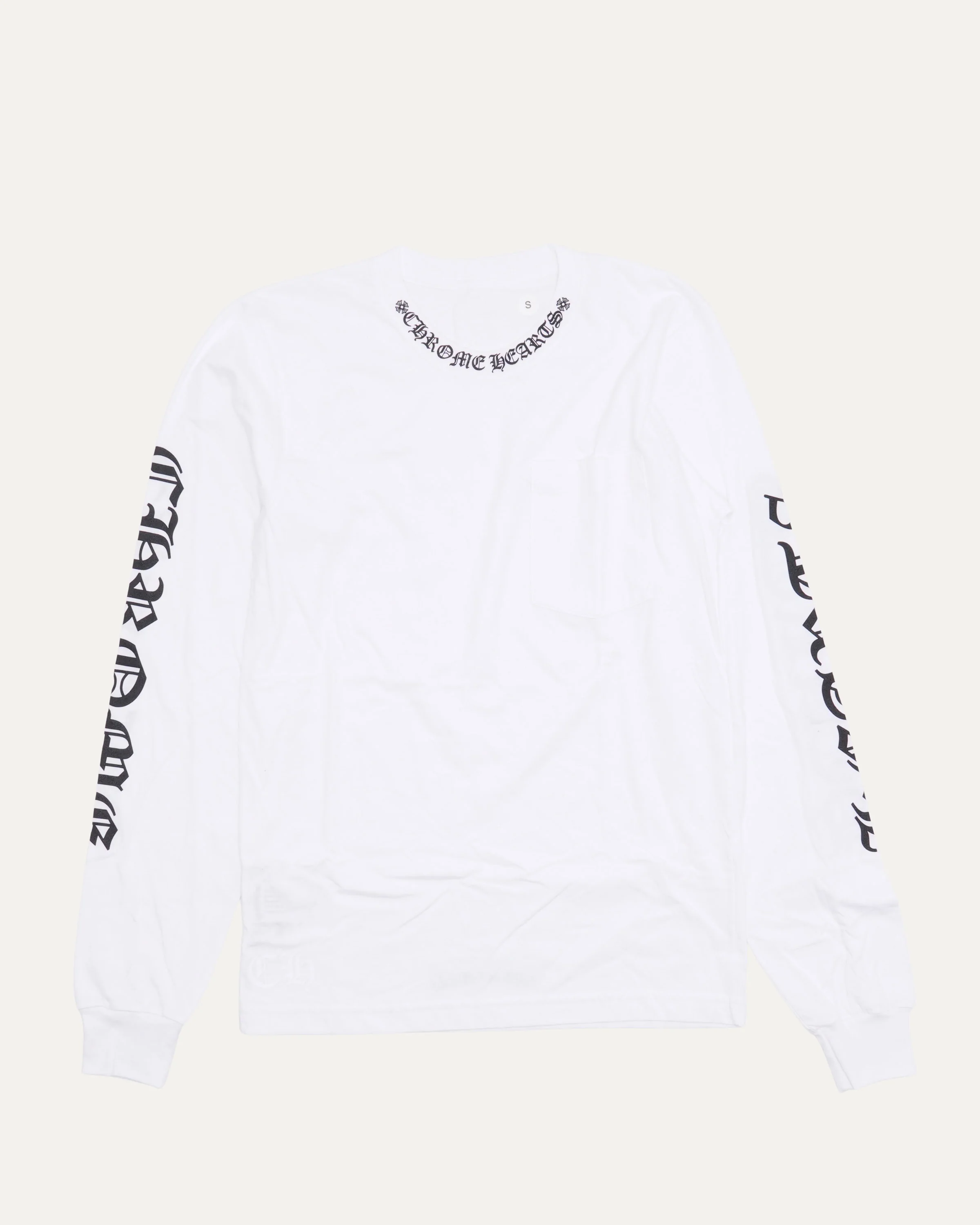 Neck Logo Long Sleeve T-Shirt