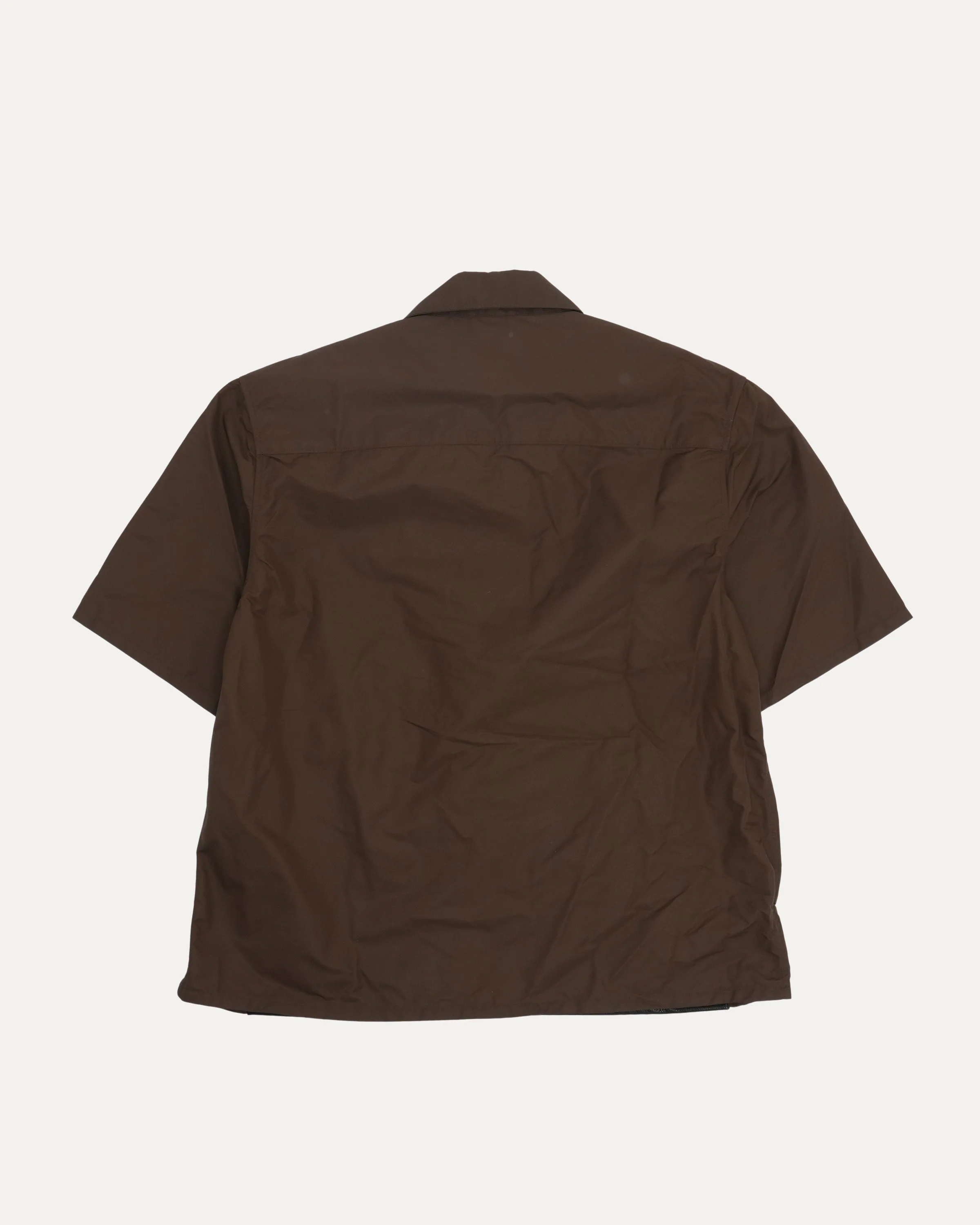 Nylon Leather Zip Up Shirt - Image 2