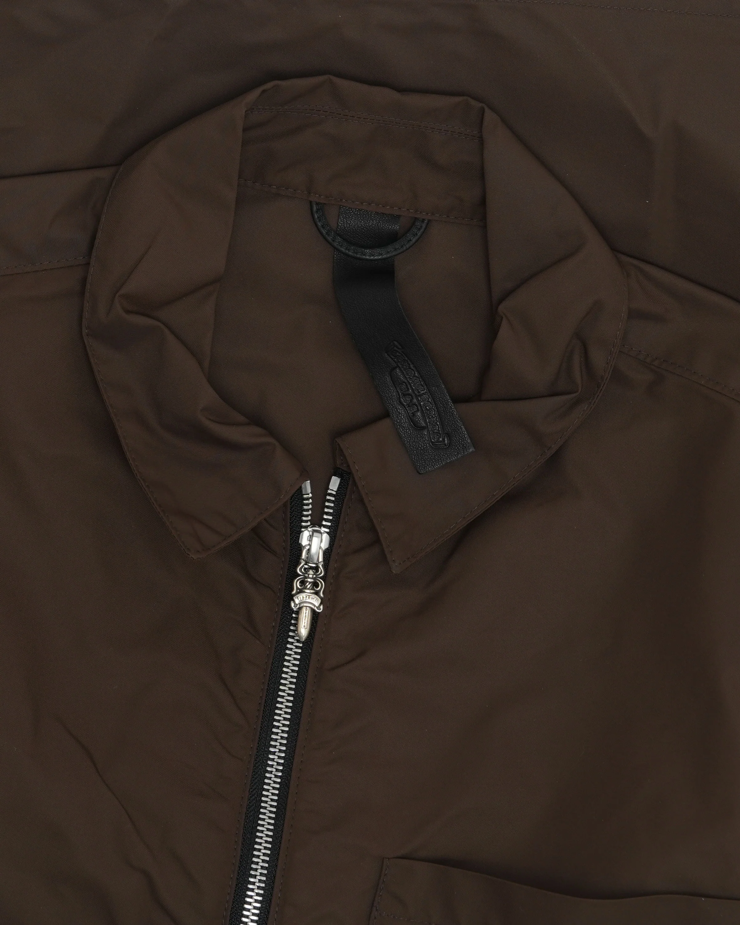 Nylon Leather Zip Up Shirt - Image 3