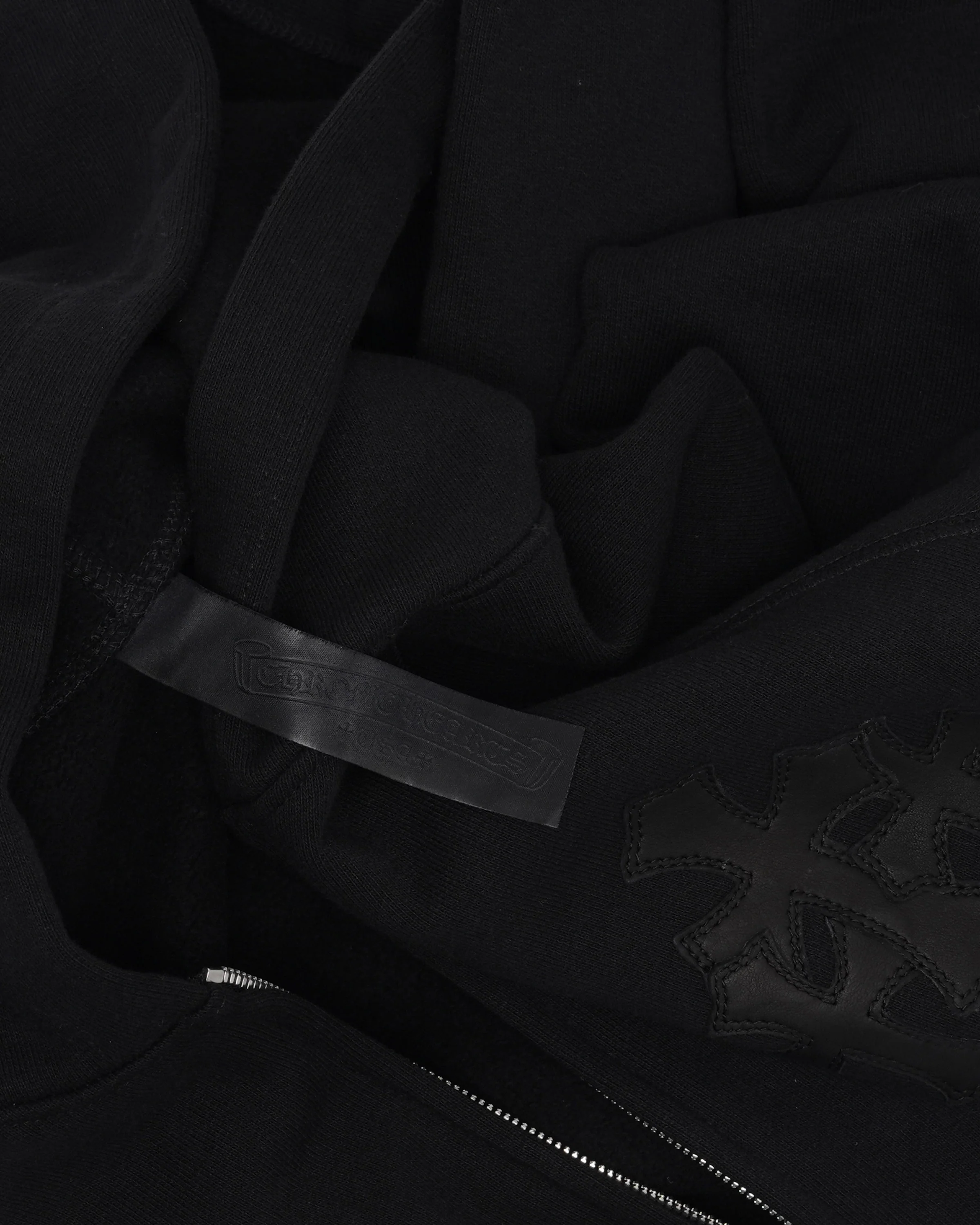 Paper Jam Cemetery Cross Patch Zip Up Hoodie - Image 3