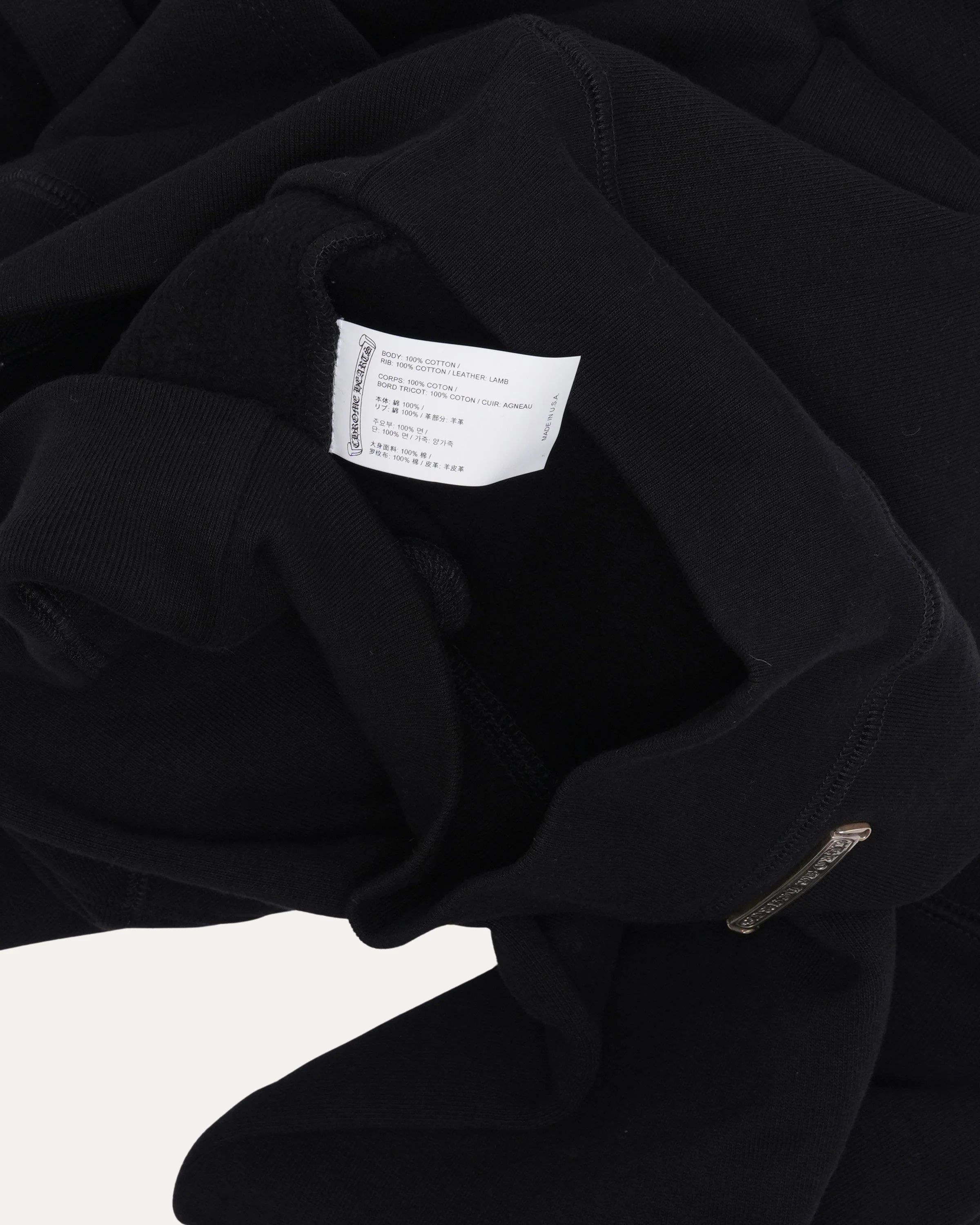 Paper Jam Cemetery Cross Patch Zip Up Hoodie - Image 4
