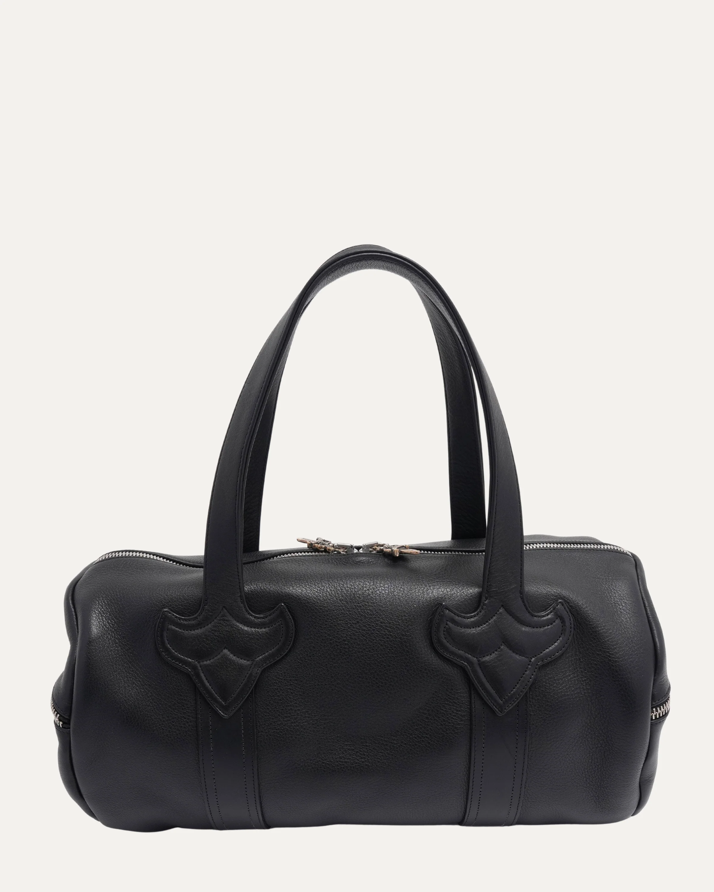 Plus Cross Embellished Boston Duffle Bag - Image 3