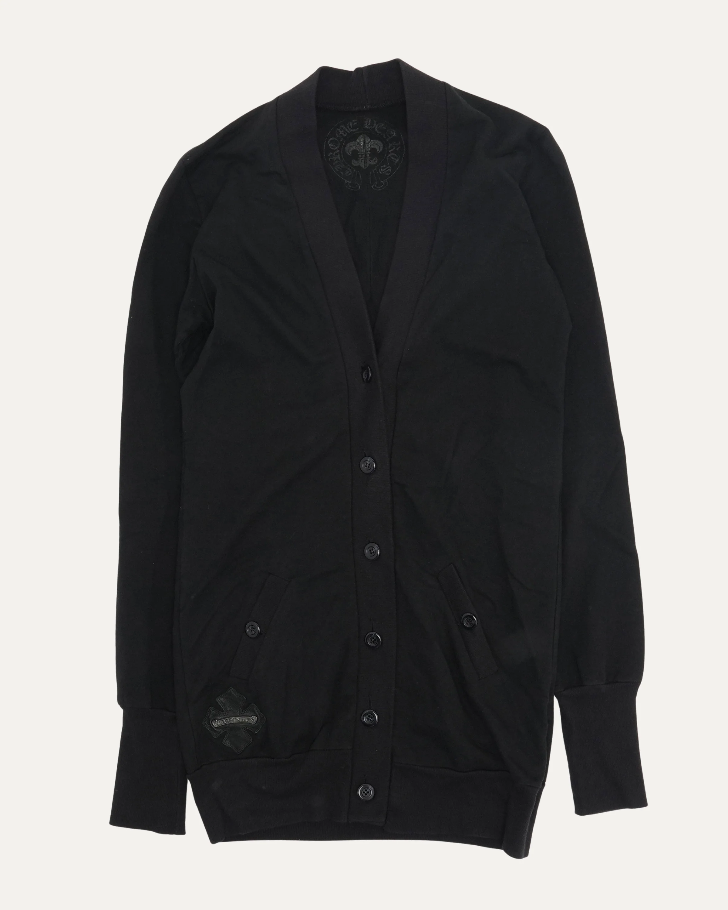 Plus Cross Patch Cardigan Sweater