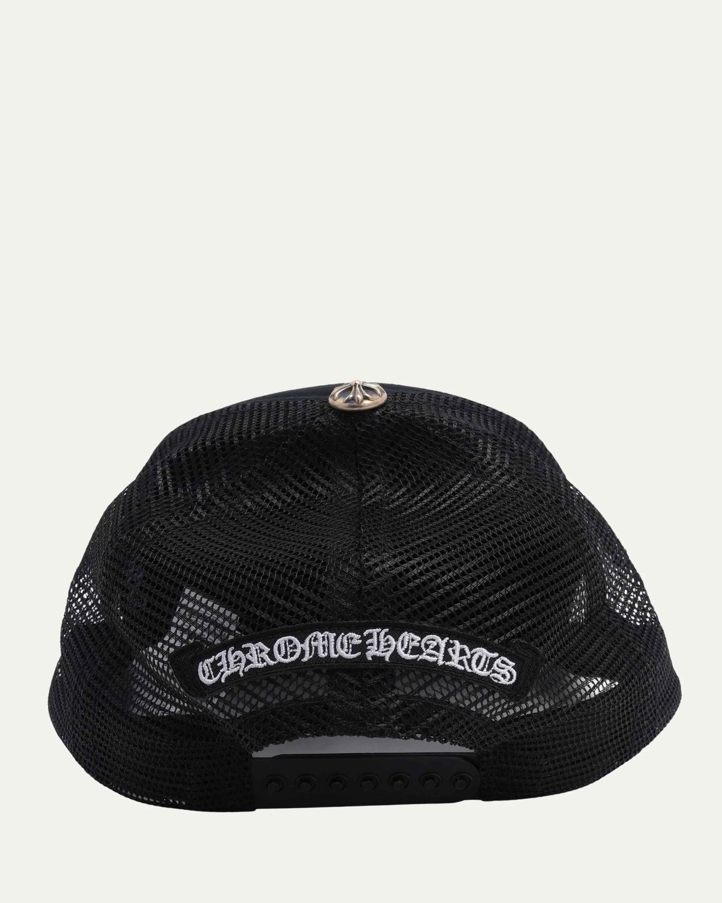 Pony Hair Cemetery Cross Patch Trucker Hat - Image 2