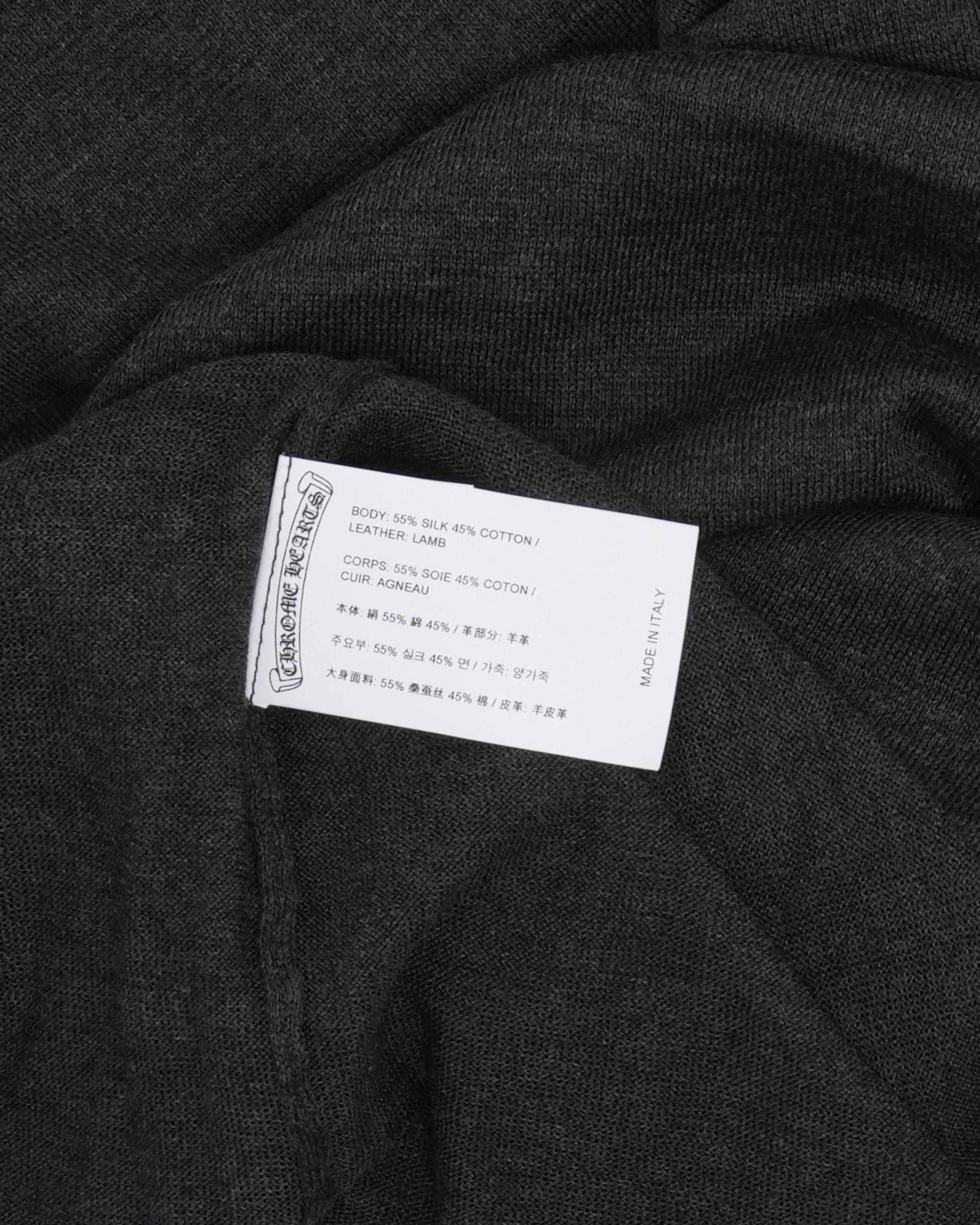 Silk Blend Cross Patch Long Sleeve Raglan T-Shirt - Image 4