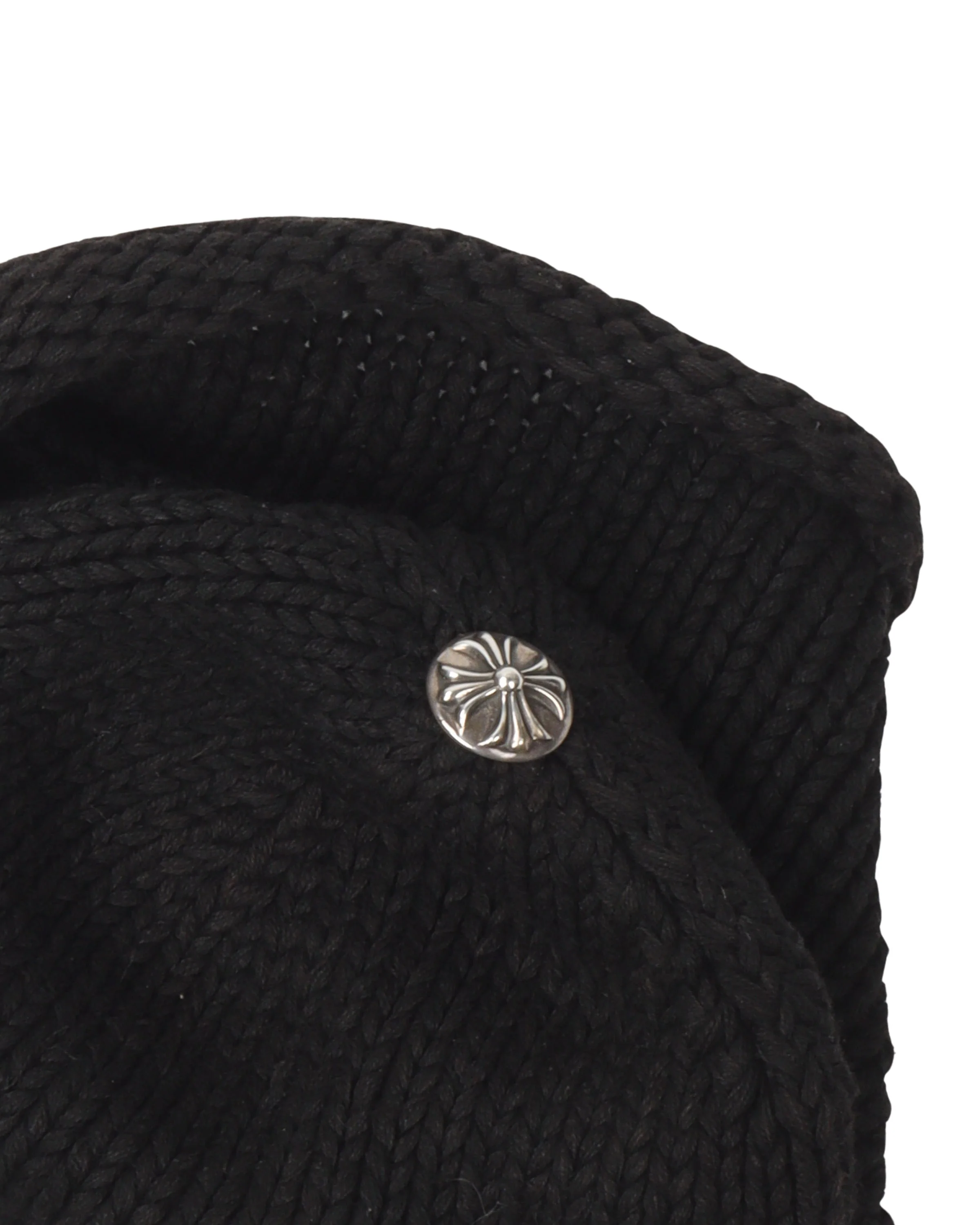 Silver Cross Patch Wool Beanie - Image 3