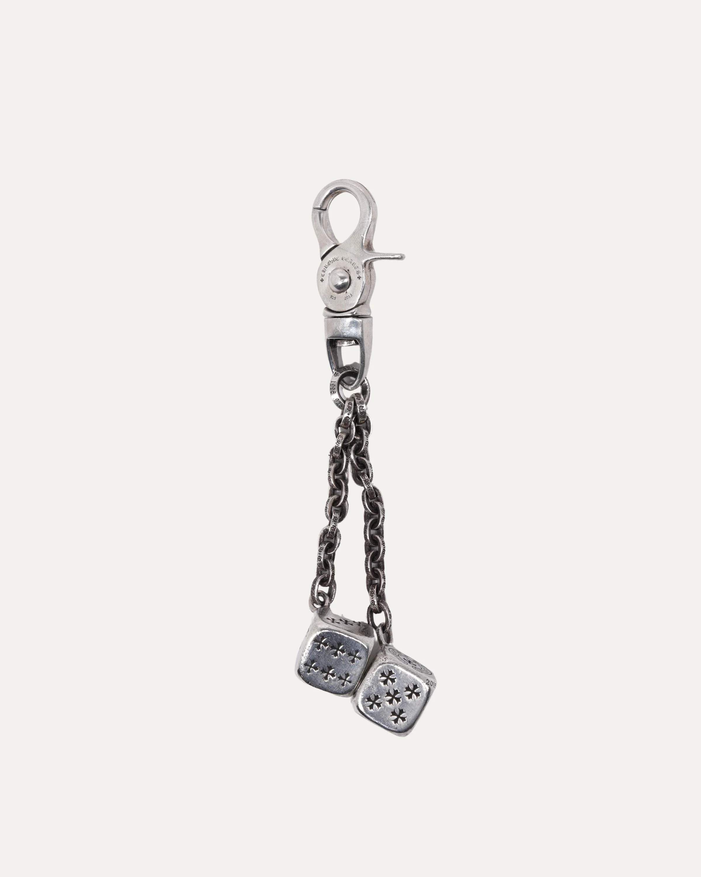 Silver Dice Keychain Clip - Image 2