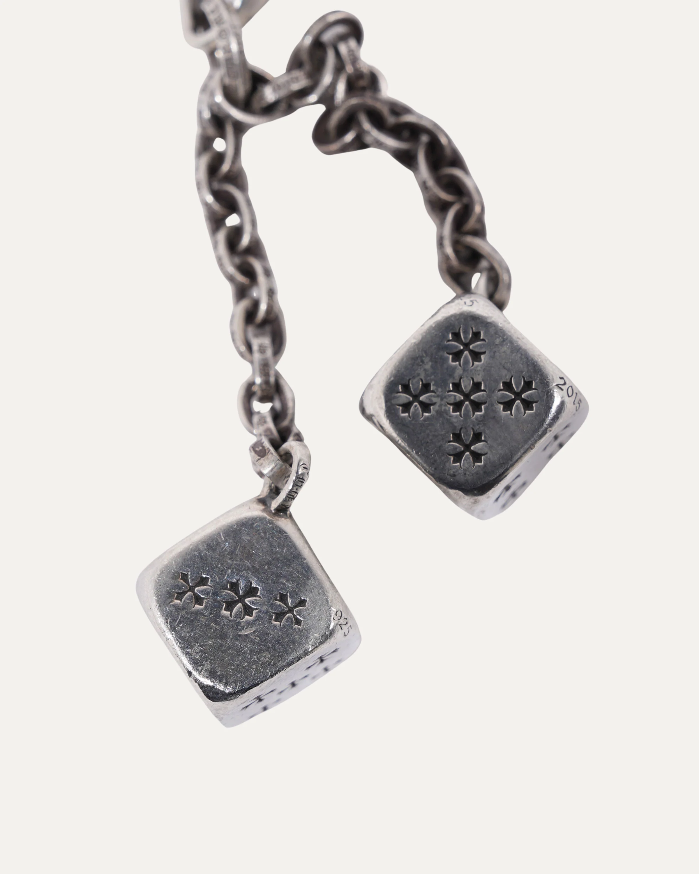 Silver Dice Keychain Clip - Image 3