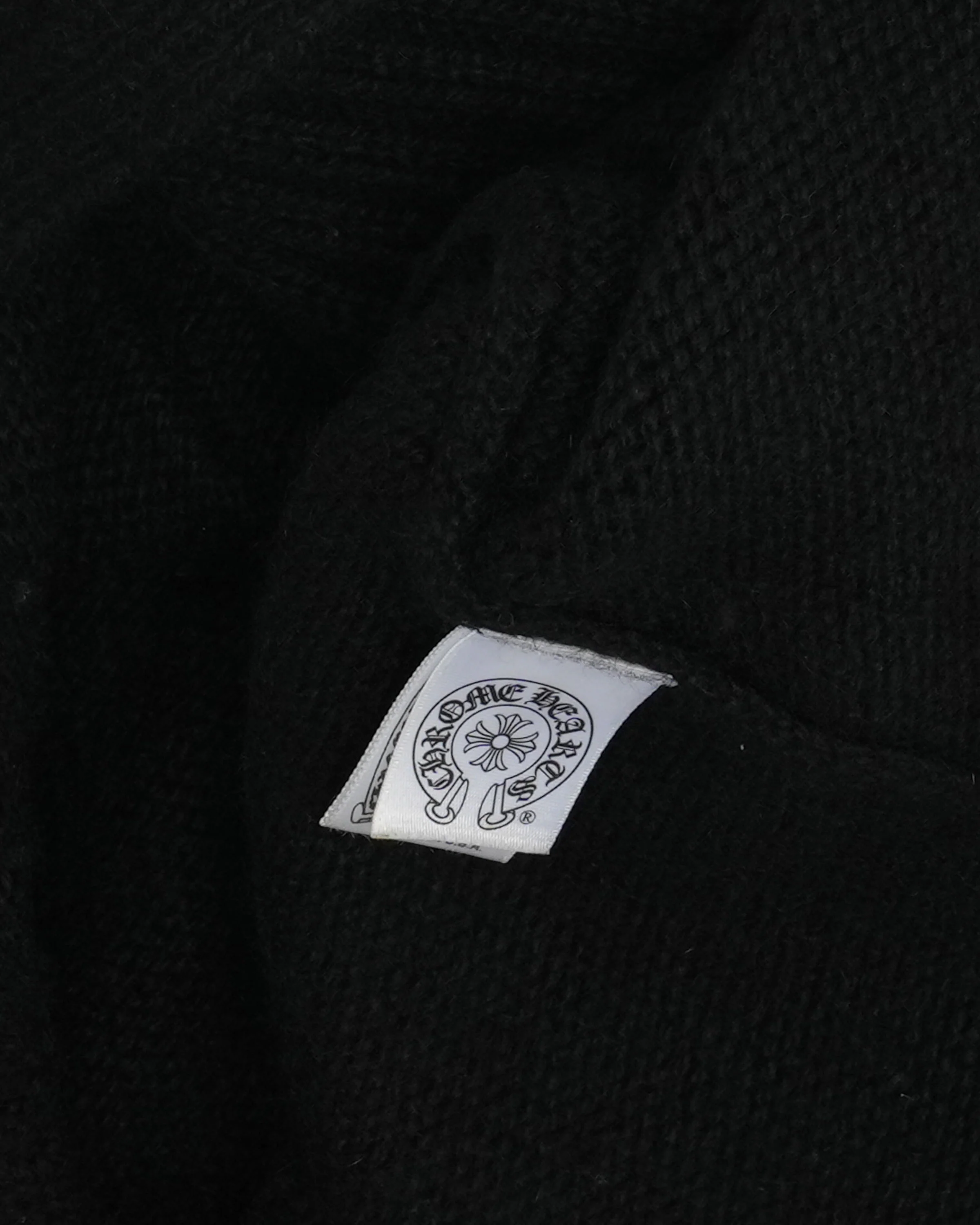 Spine Cross Patch Asymmetric Cardigan Sweater - Image 4