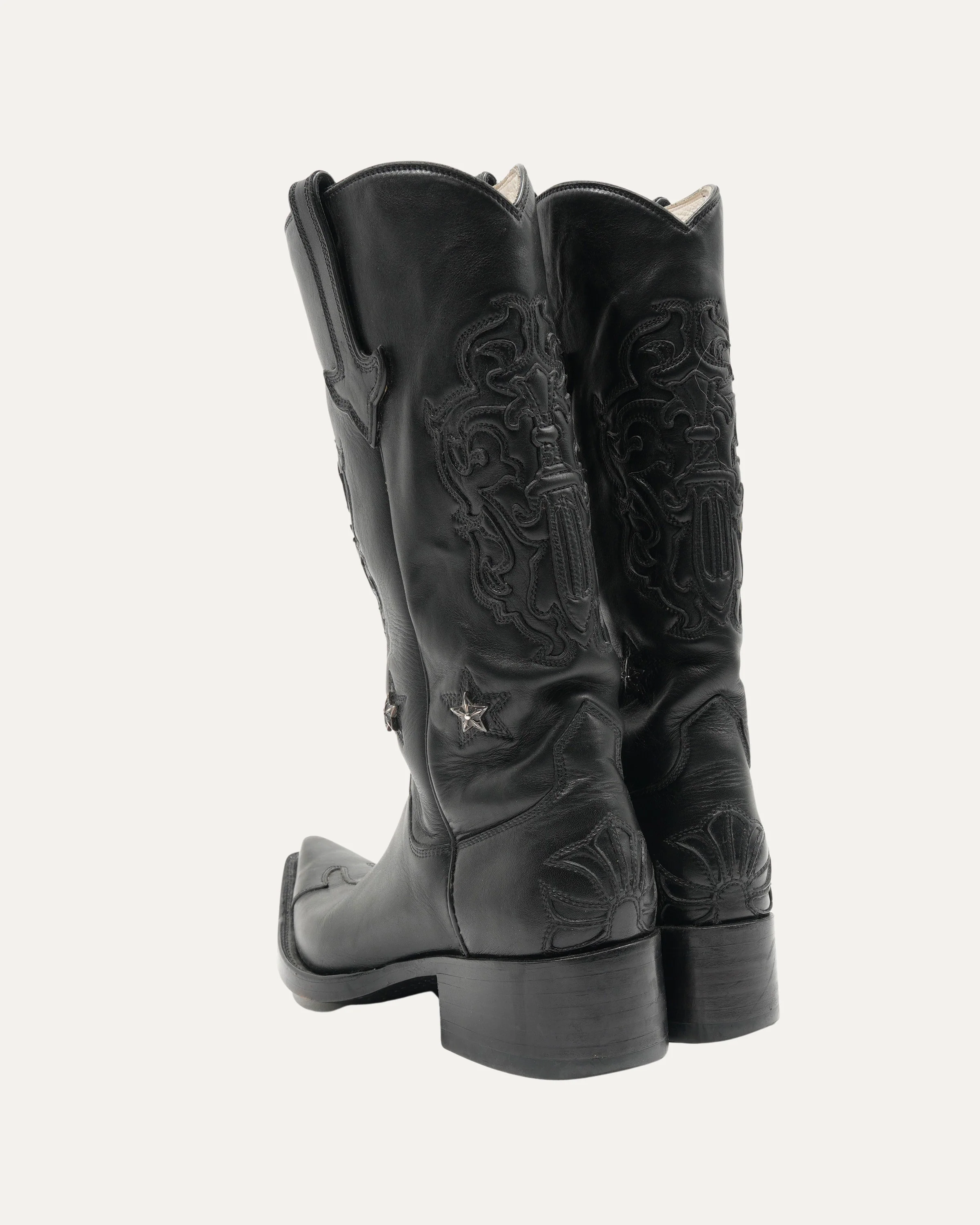 Star Embellished Western Cowboy Boots - Image 3