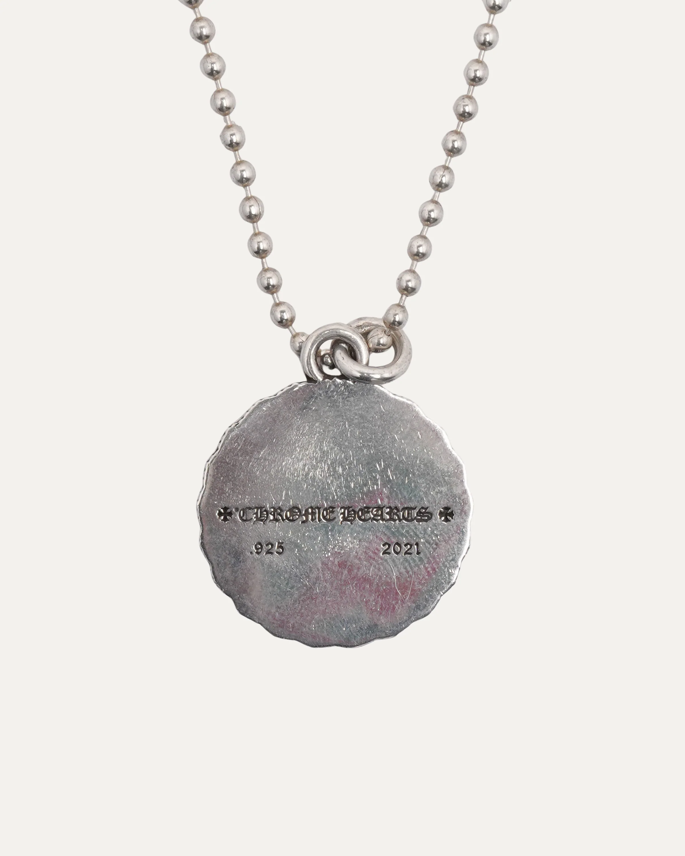 True Fucking Love Medallion Pendant on Ball Chain - Image 3