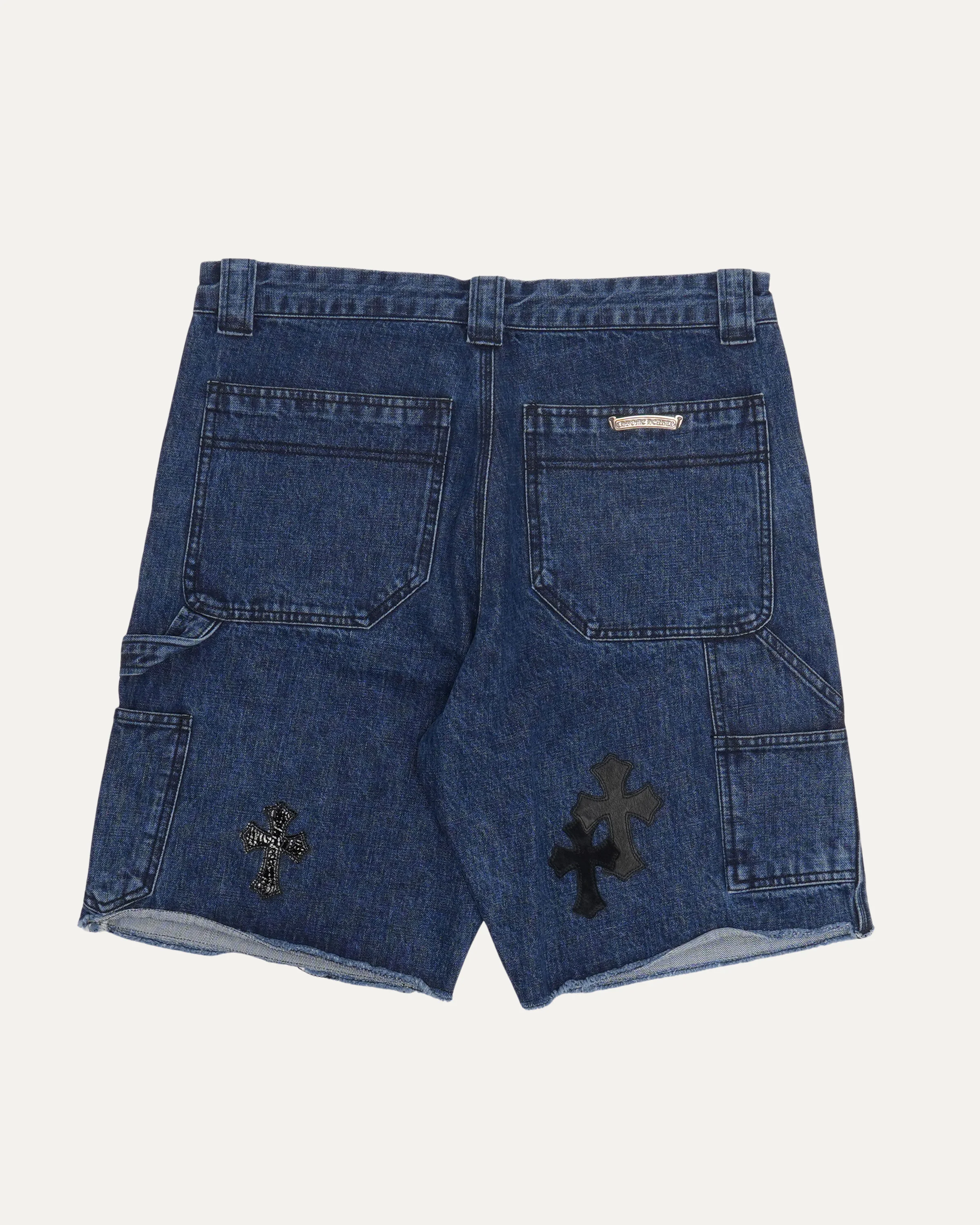 Turbo Diesel Cross Patch Double Knee Jean Shorts - Image 2