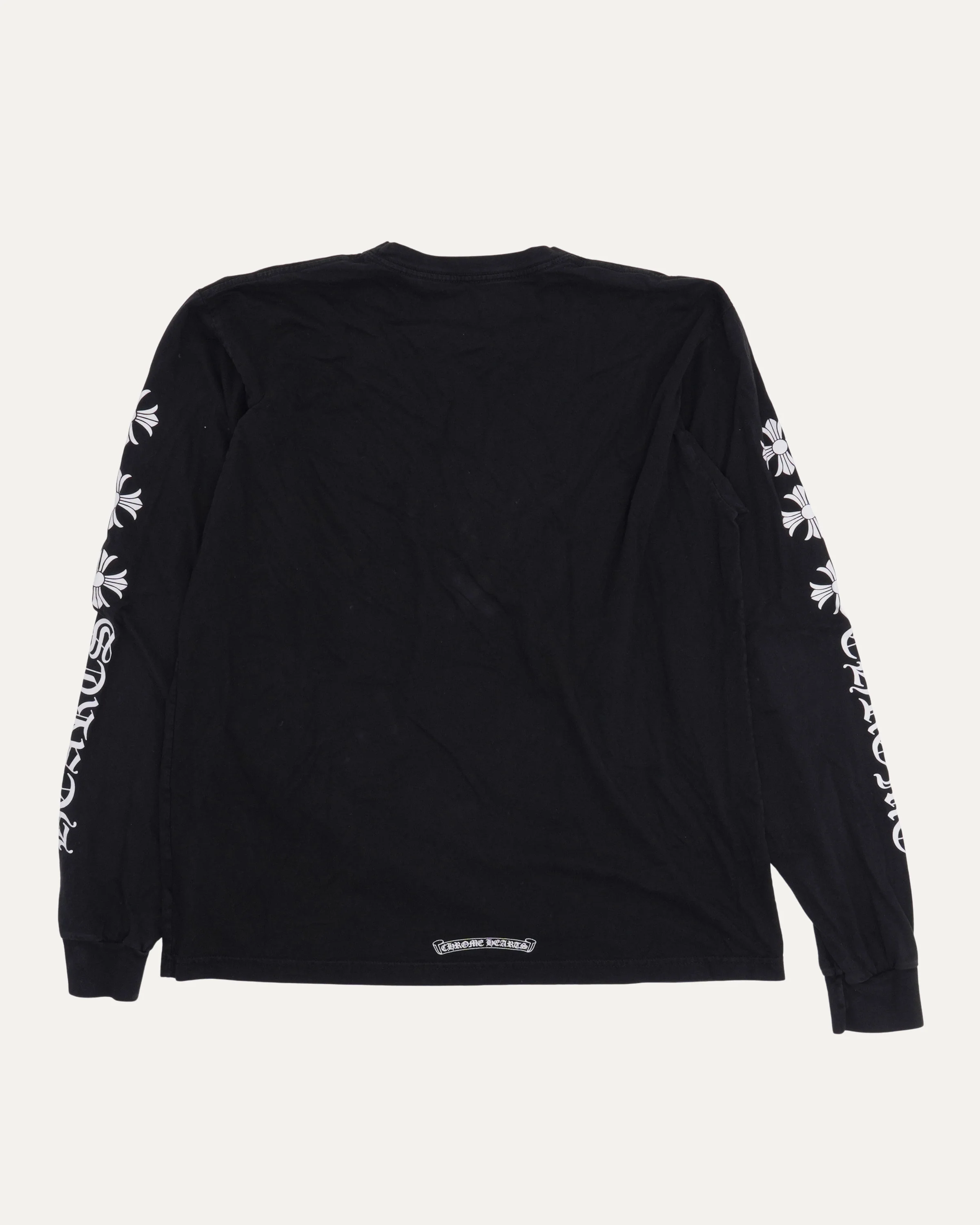Scroll Logo Plus Cross Long Sleeve Pocket T-Shirt - Image 2