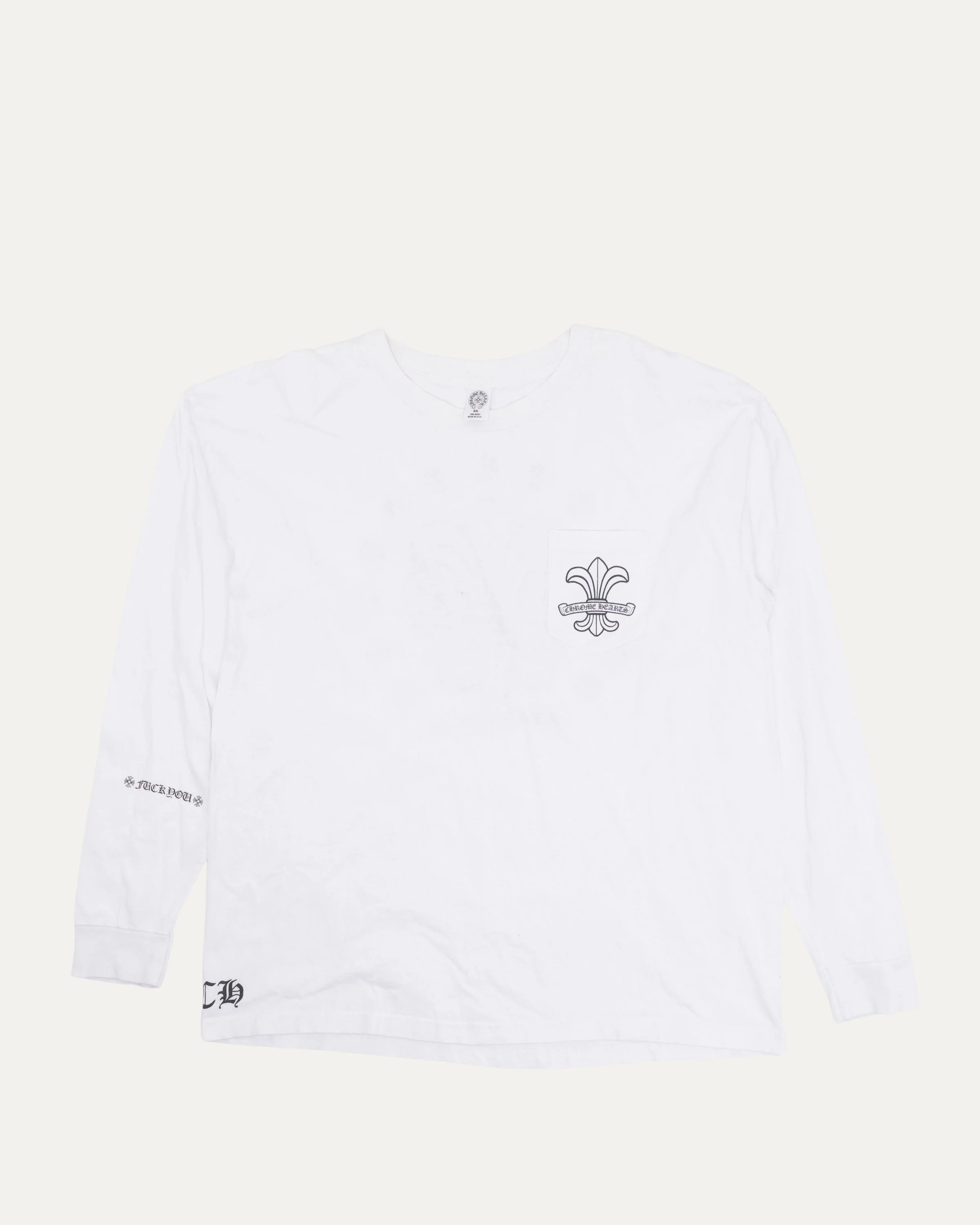Vintage Fleur Logo Pocket Long Sleeve T-Shirt