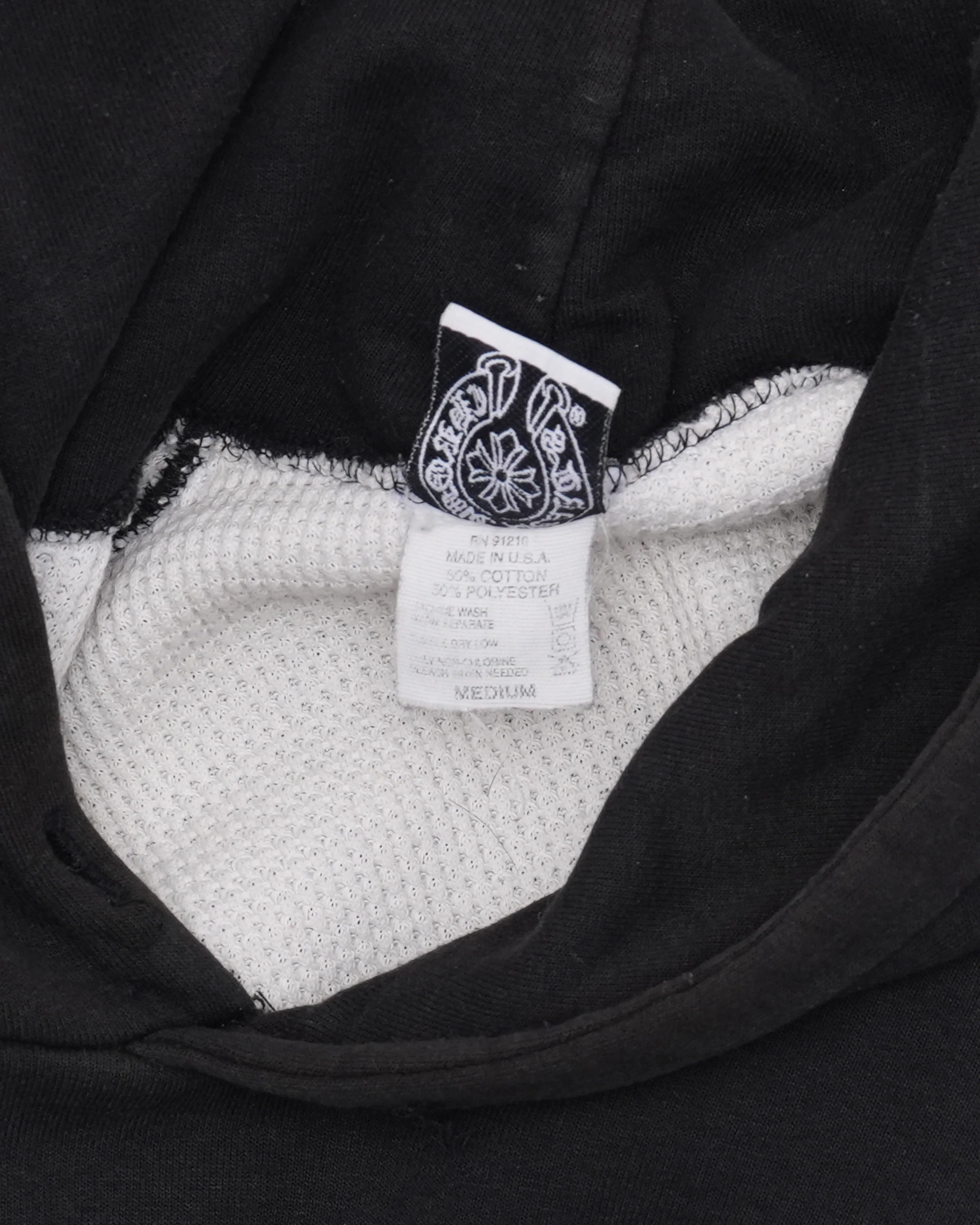 Vintage Horseshoe Logo Fuck You Thermal Hoodie - Image 4