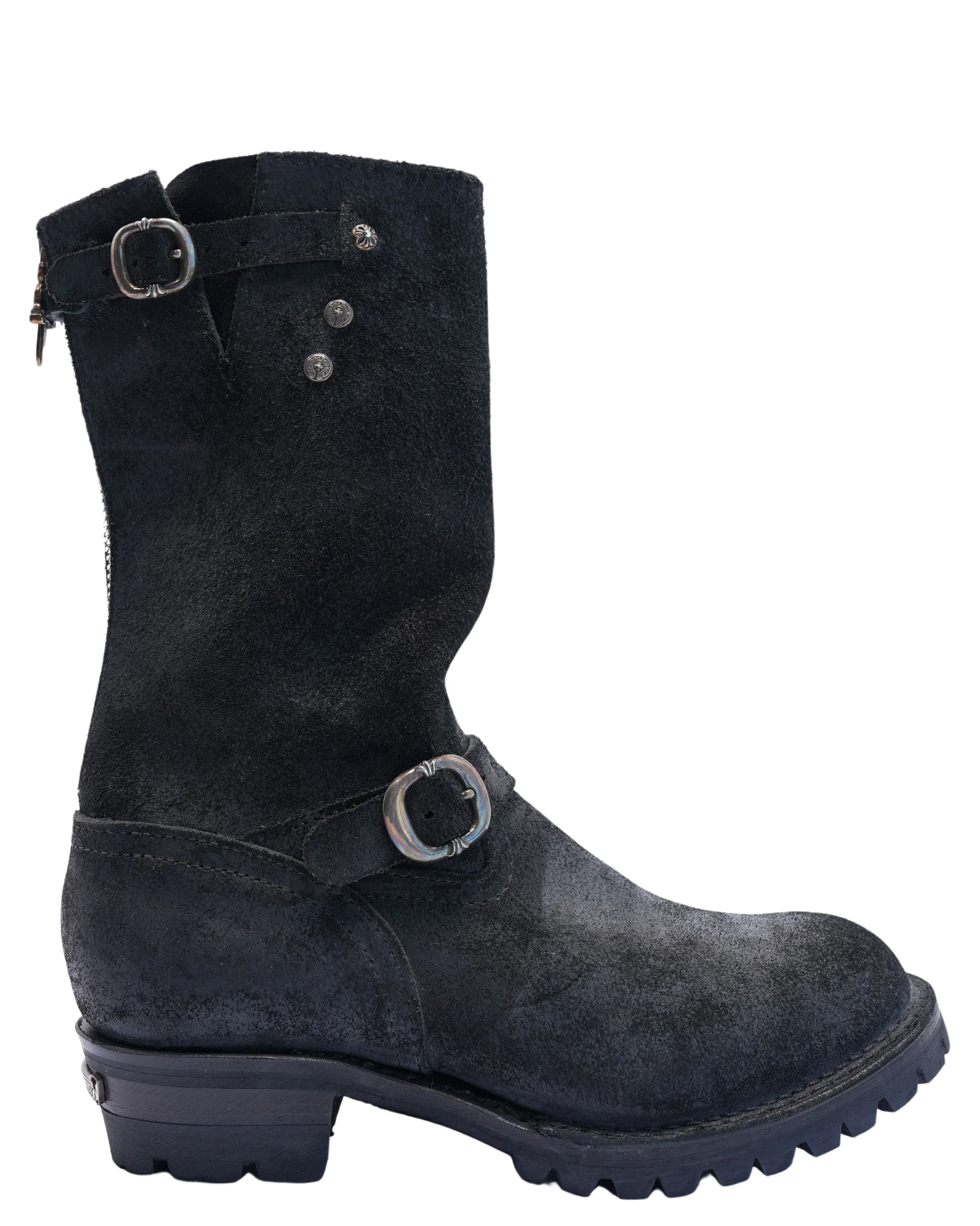 Wesco Reverse Leather Scarecrow Engineer Boots - Image 2
