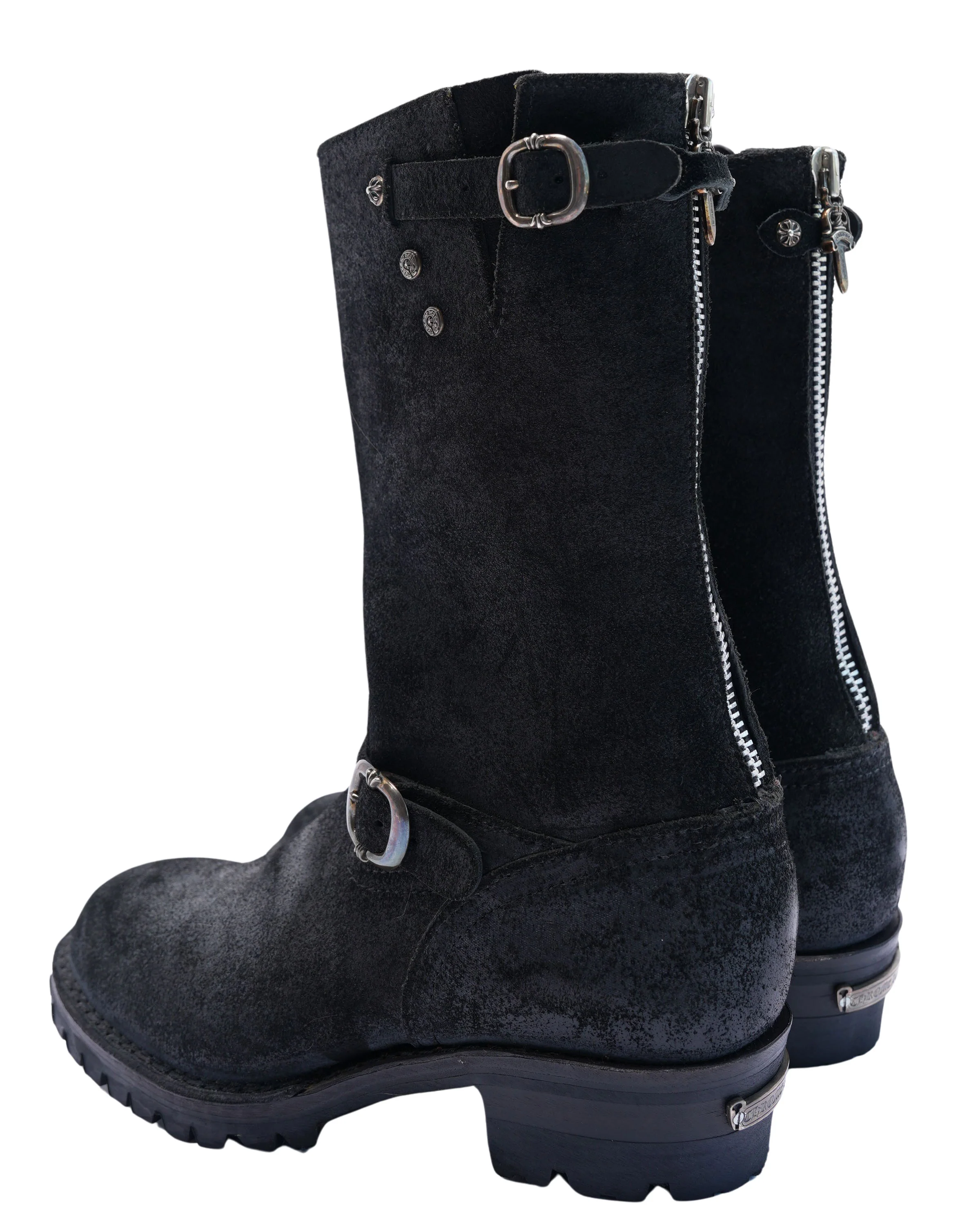 Wesco Reverse Leather Scarecrow Engineer Boots - Image 3