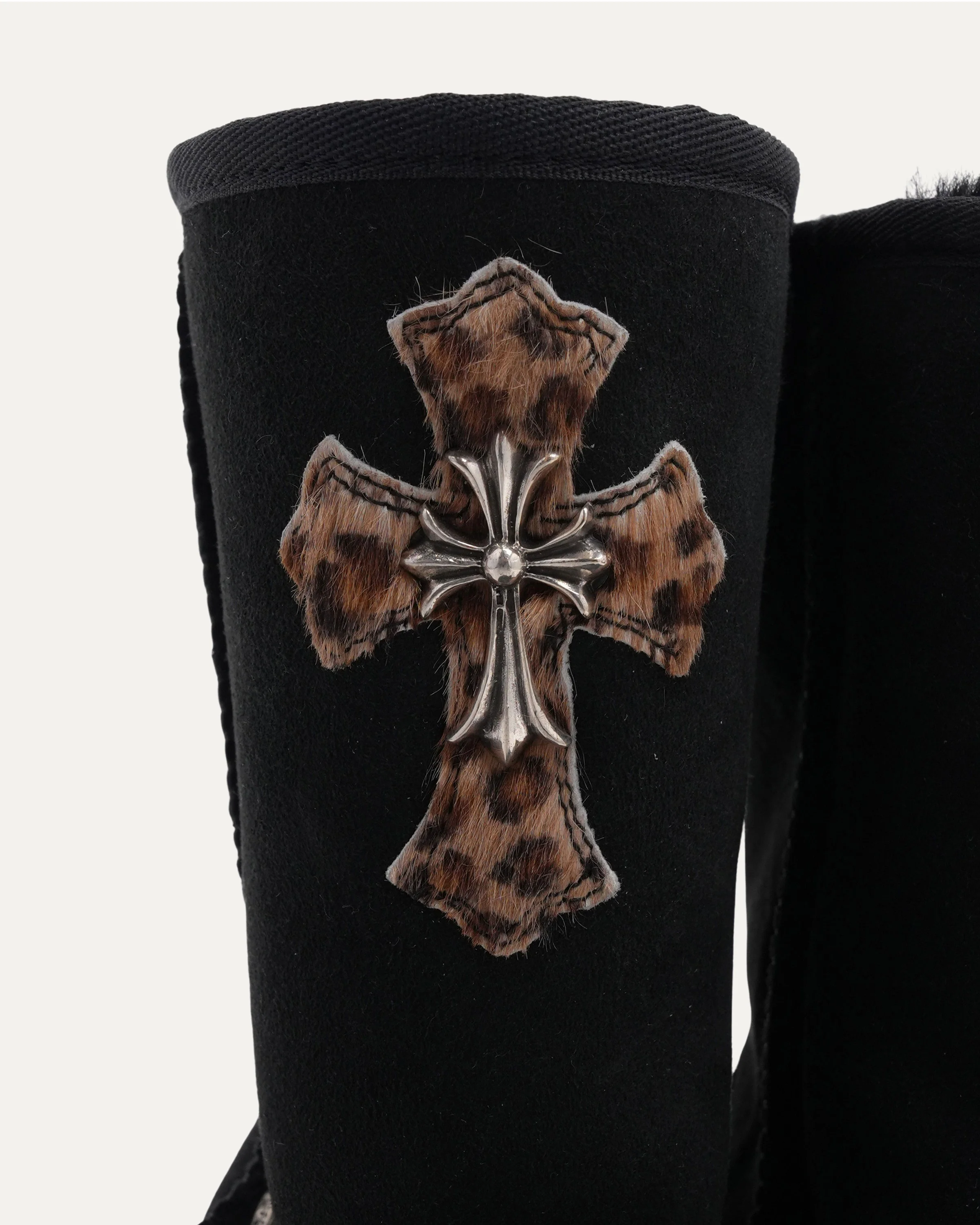 Cross Patch Embellished Ugg Boots - Image 5