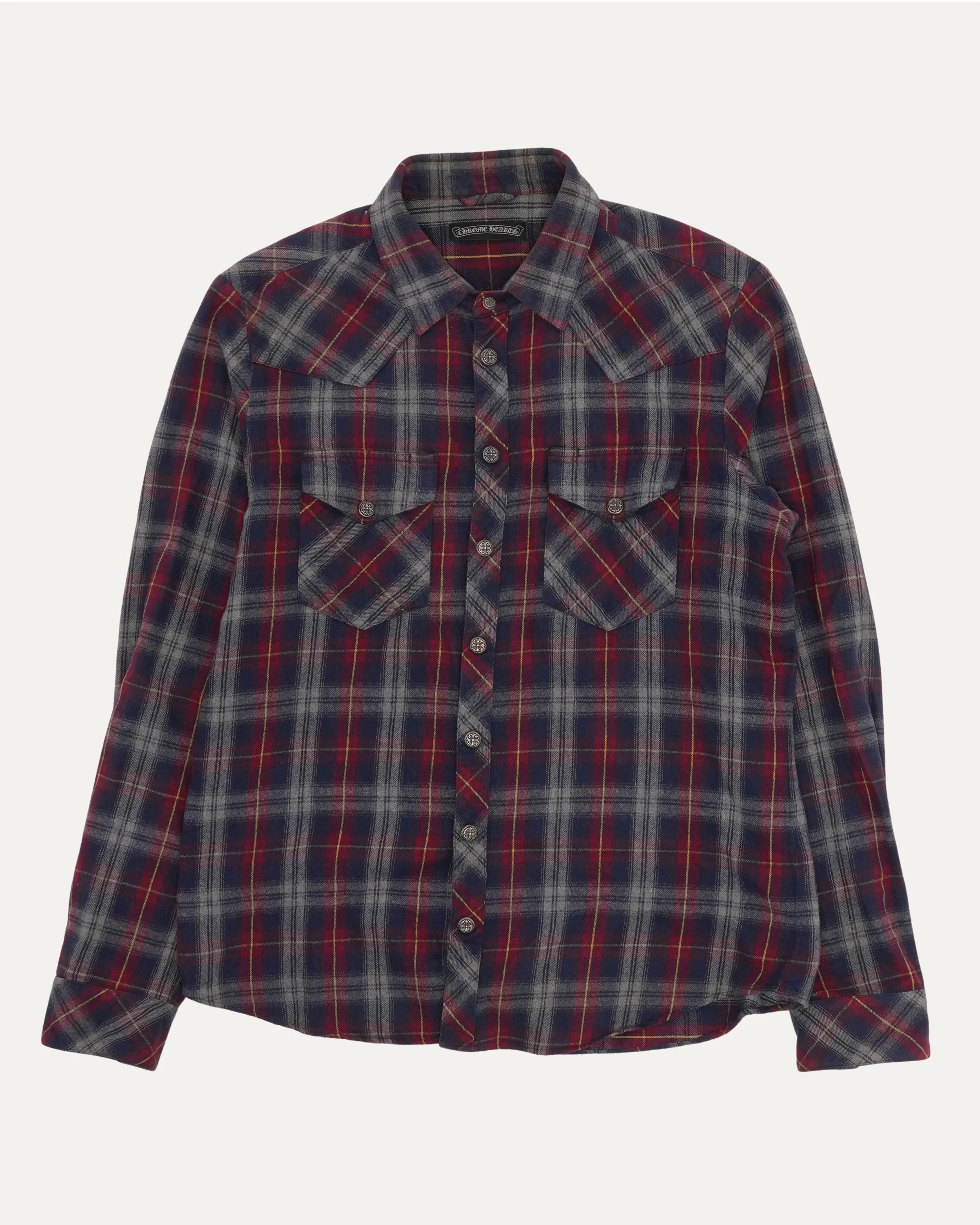 Cross Patch Vine Button Flannel Shirt