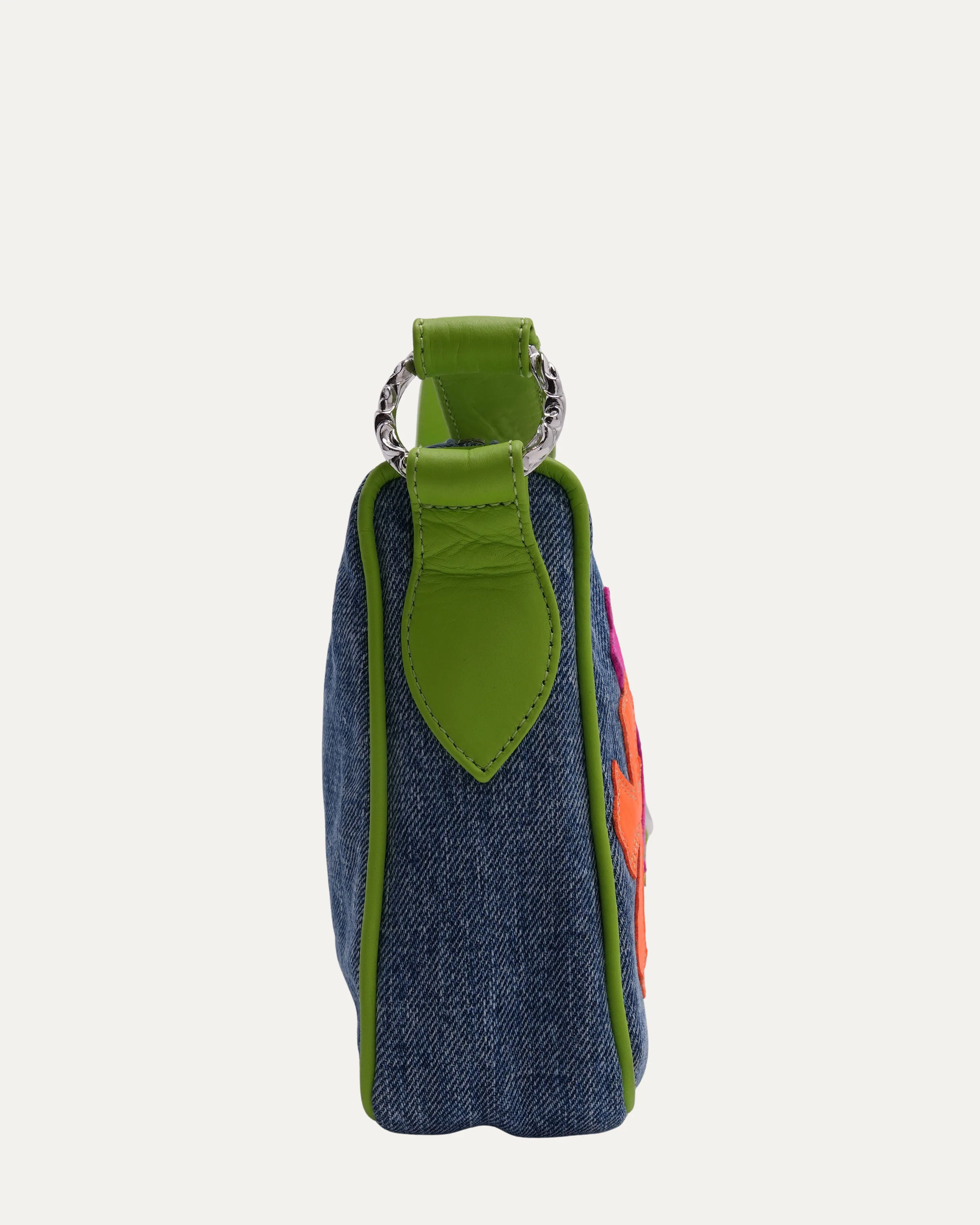 Denim Cross Patch Chicken Nugget Bag - Image 5