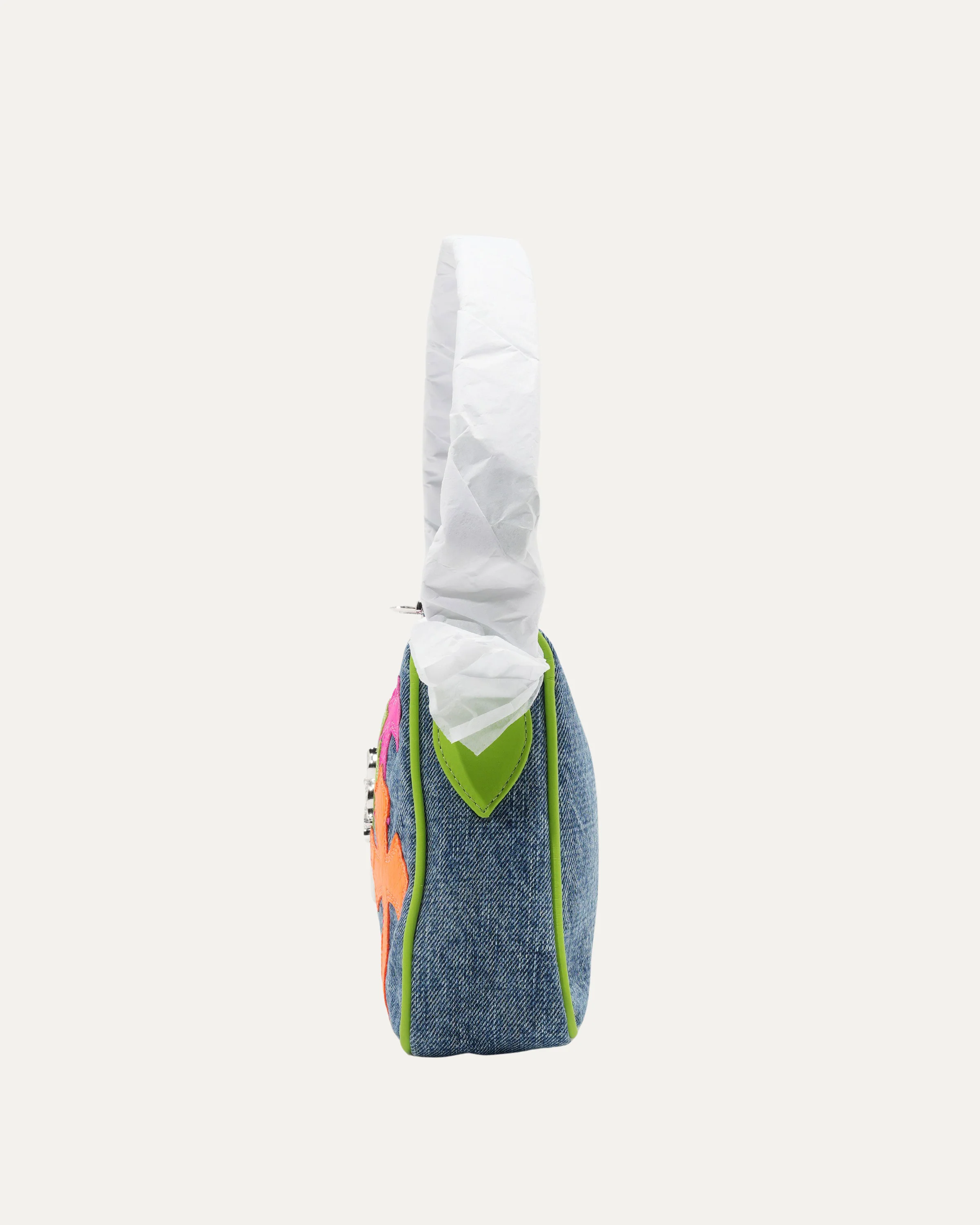 Denim Cross Patch Chicken Nugget Bag - Image 4