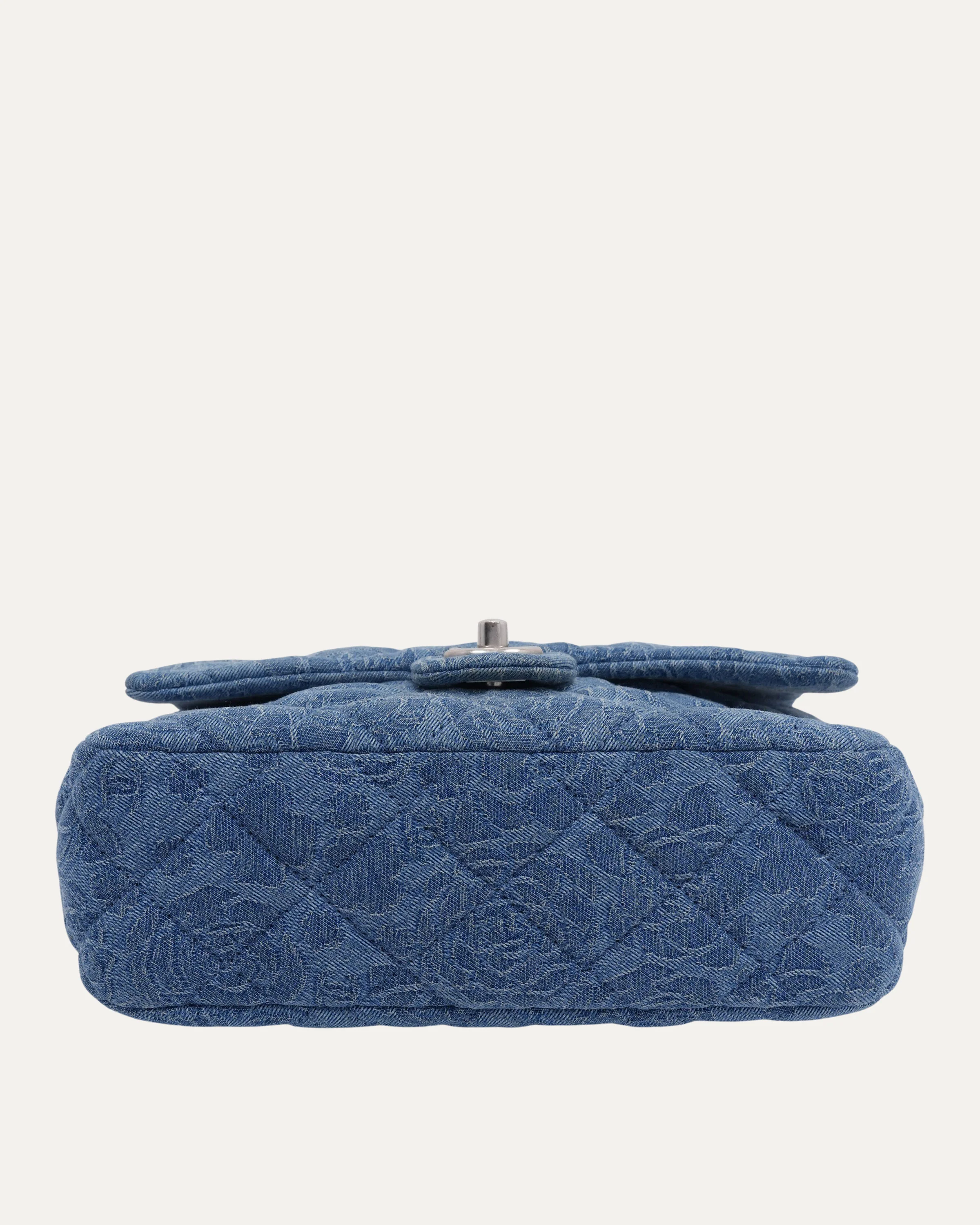 Denim Sweetheart Crush Mini Square Flap Bag - Image 5