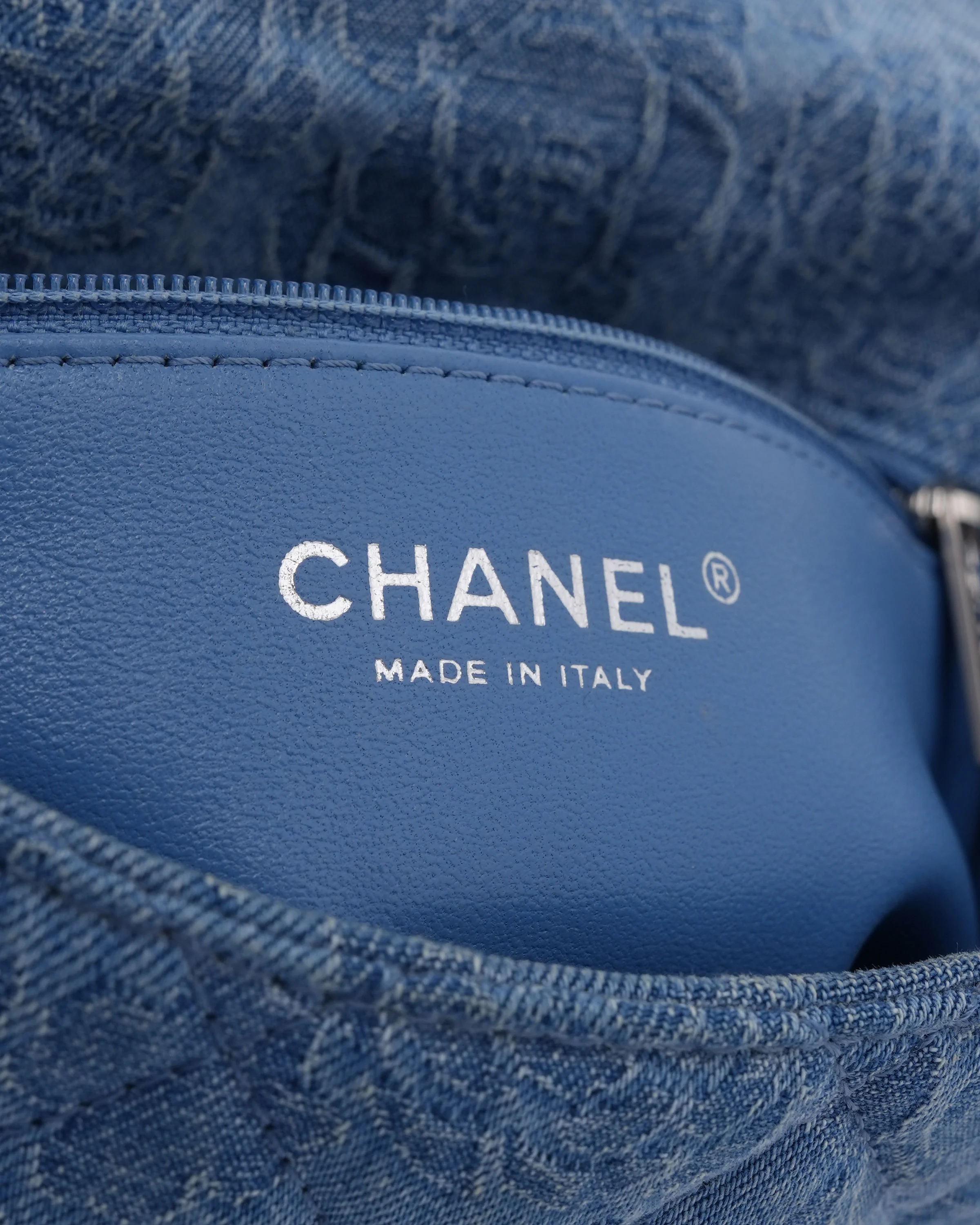 Denim Sweetheart Crush Mini Square Flap Bag - Image 7