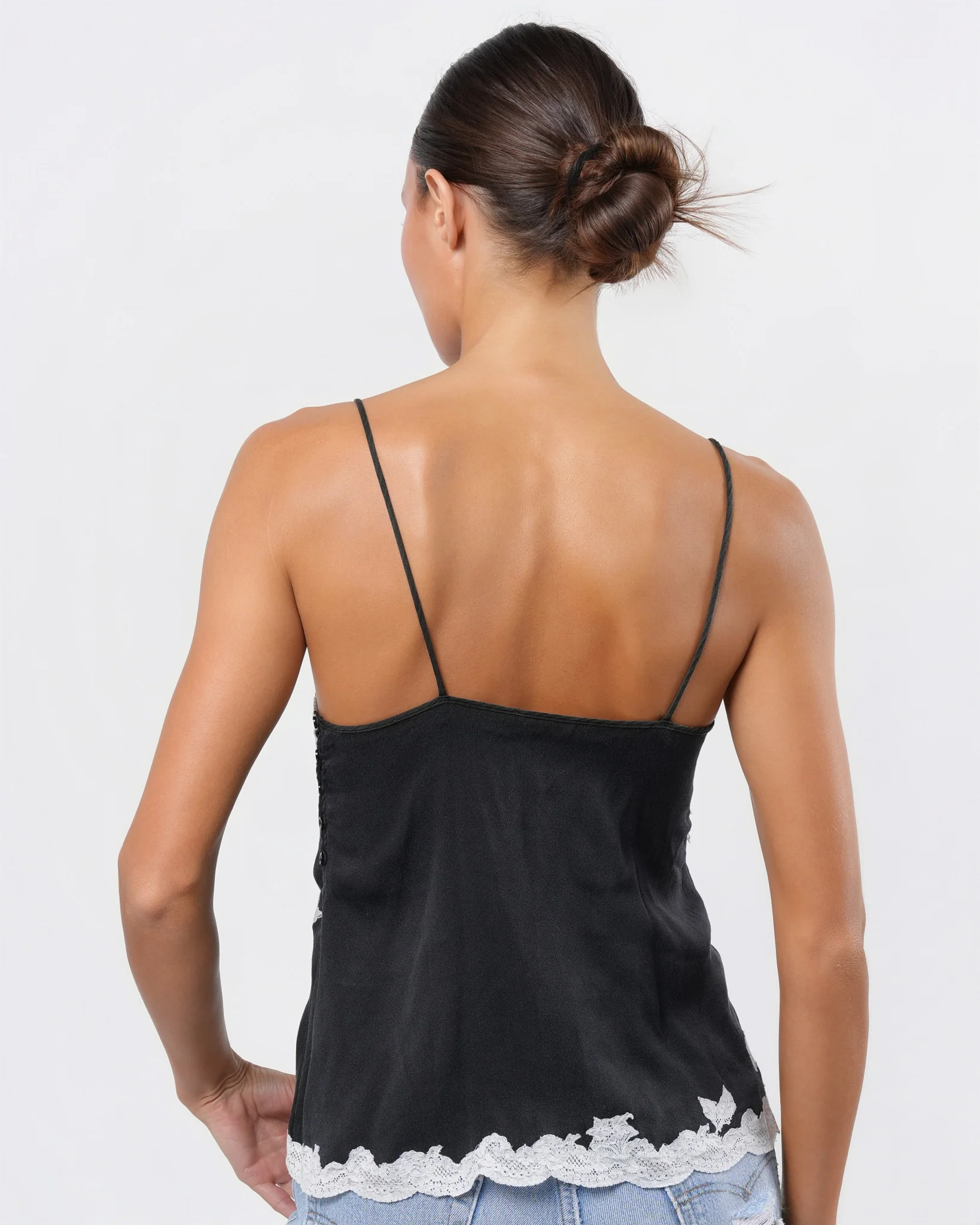 FW 1998 Silk and Lace Tank Top - Image 5