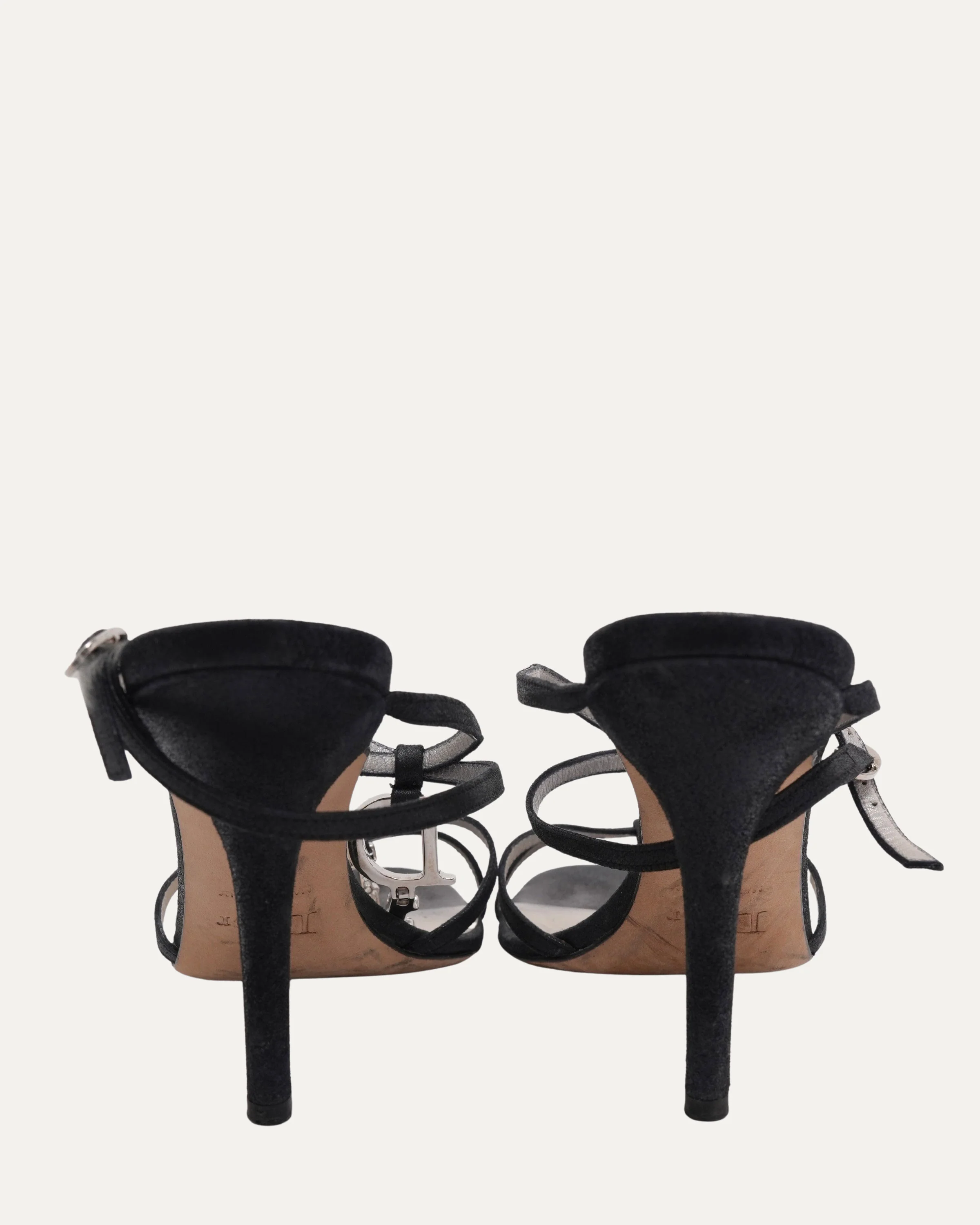 Rhinestone Spell Out Sandals - Image 5