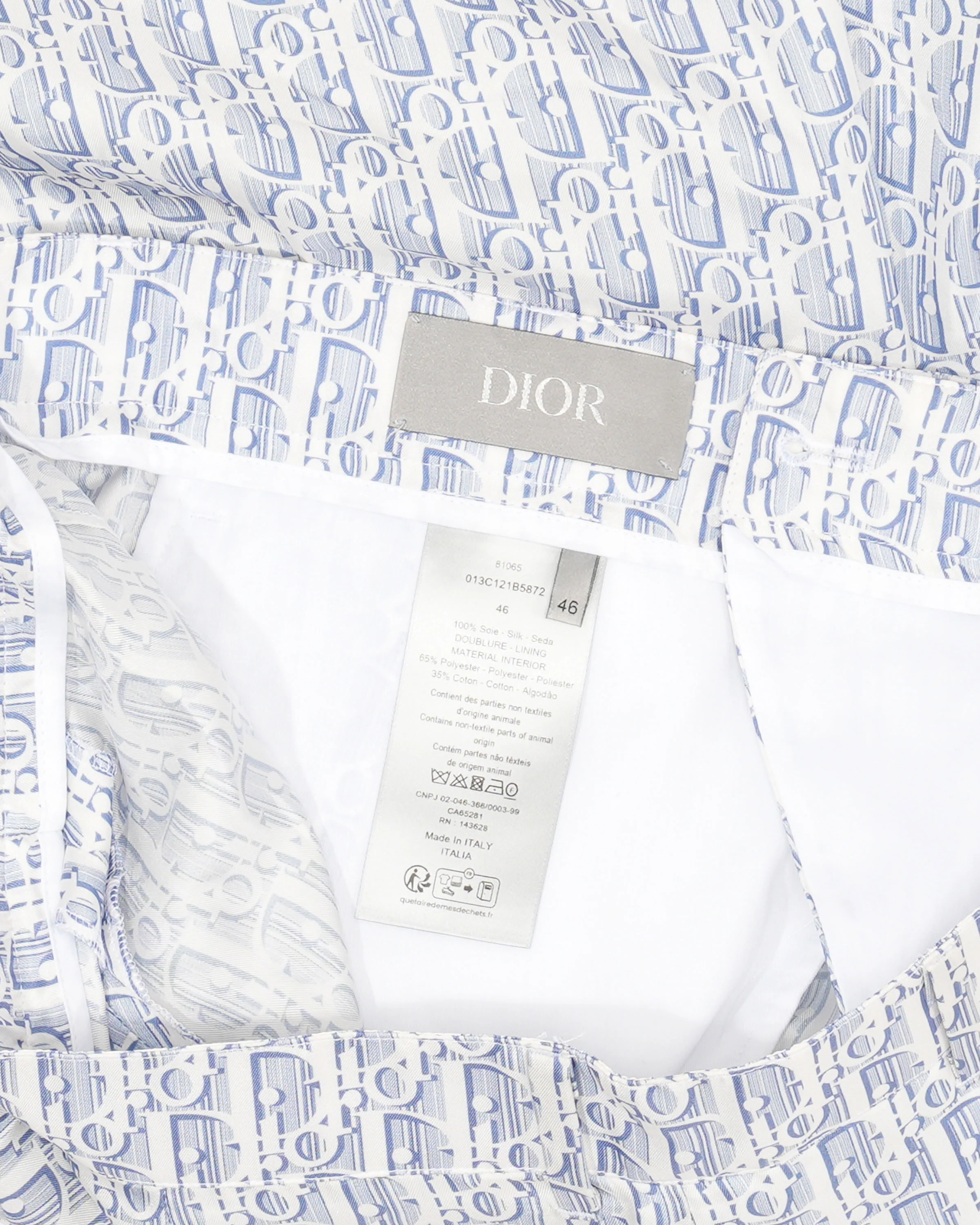 Oblique Monogram Silk Shorts - Image 3