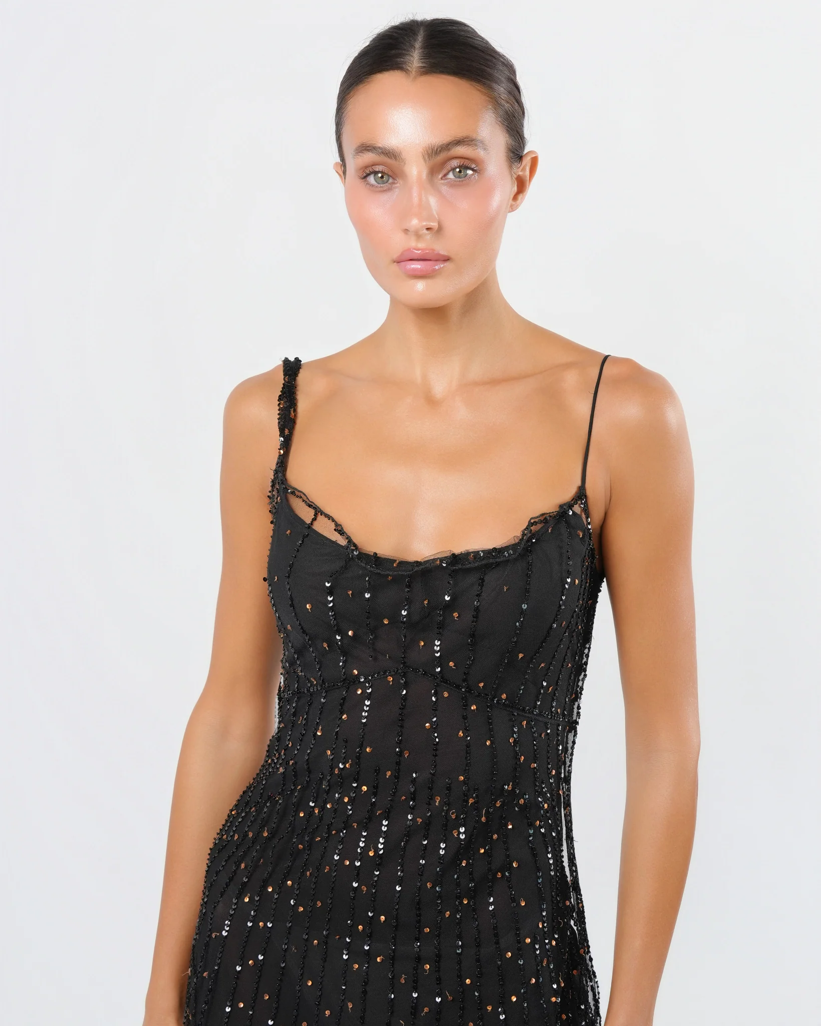 FW 2001 Tulle and Lace Overlay Gown - Image 4