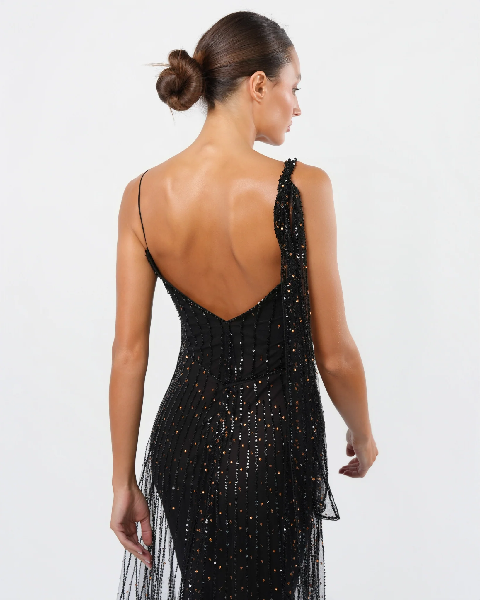 FW 2001 Tulle and Lace Overlay Gown - Image 6