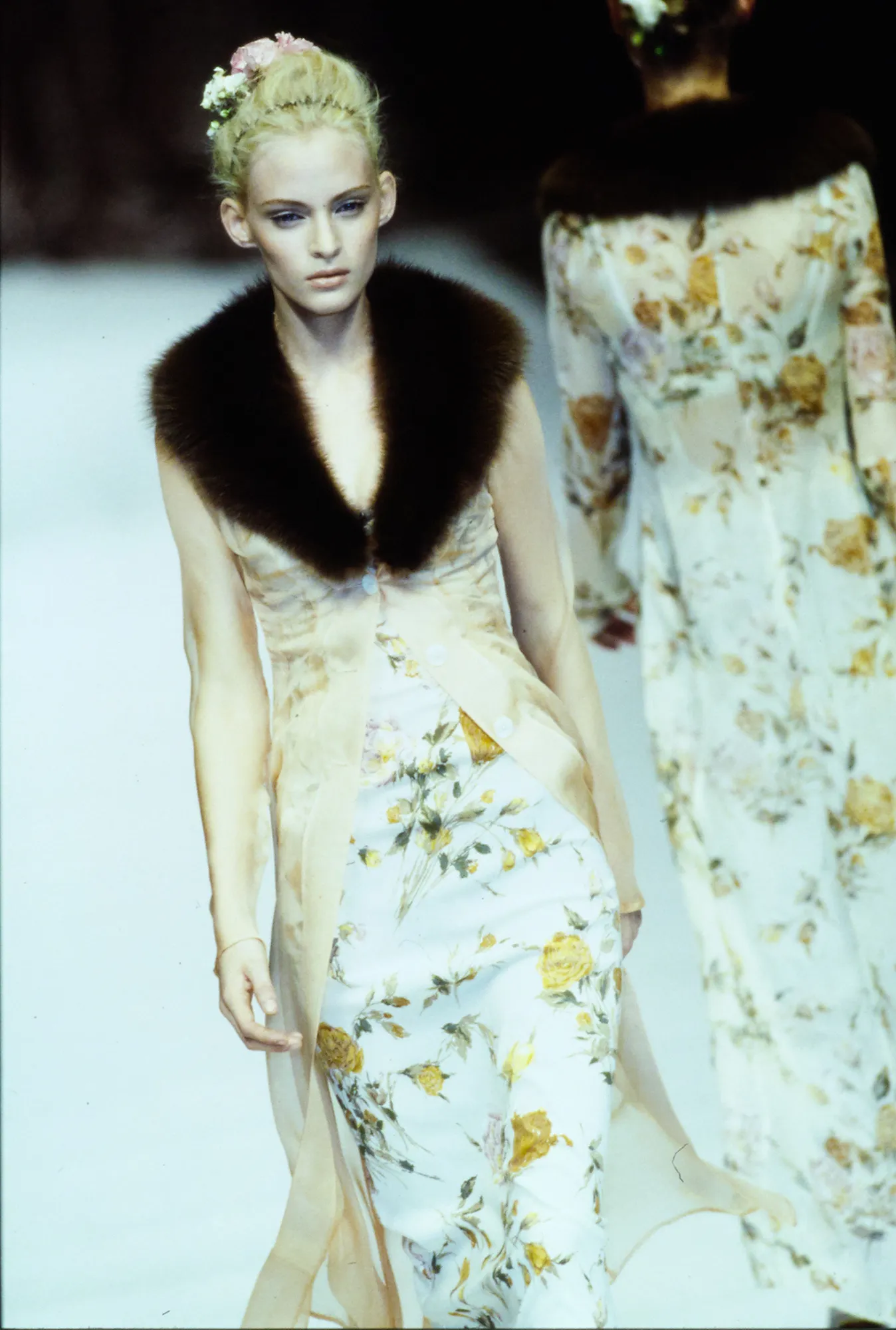 SS 1997 Sheer Floral Skirt - Image 9