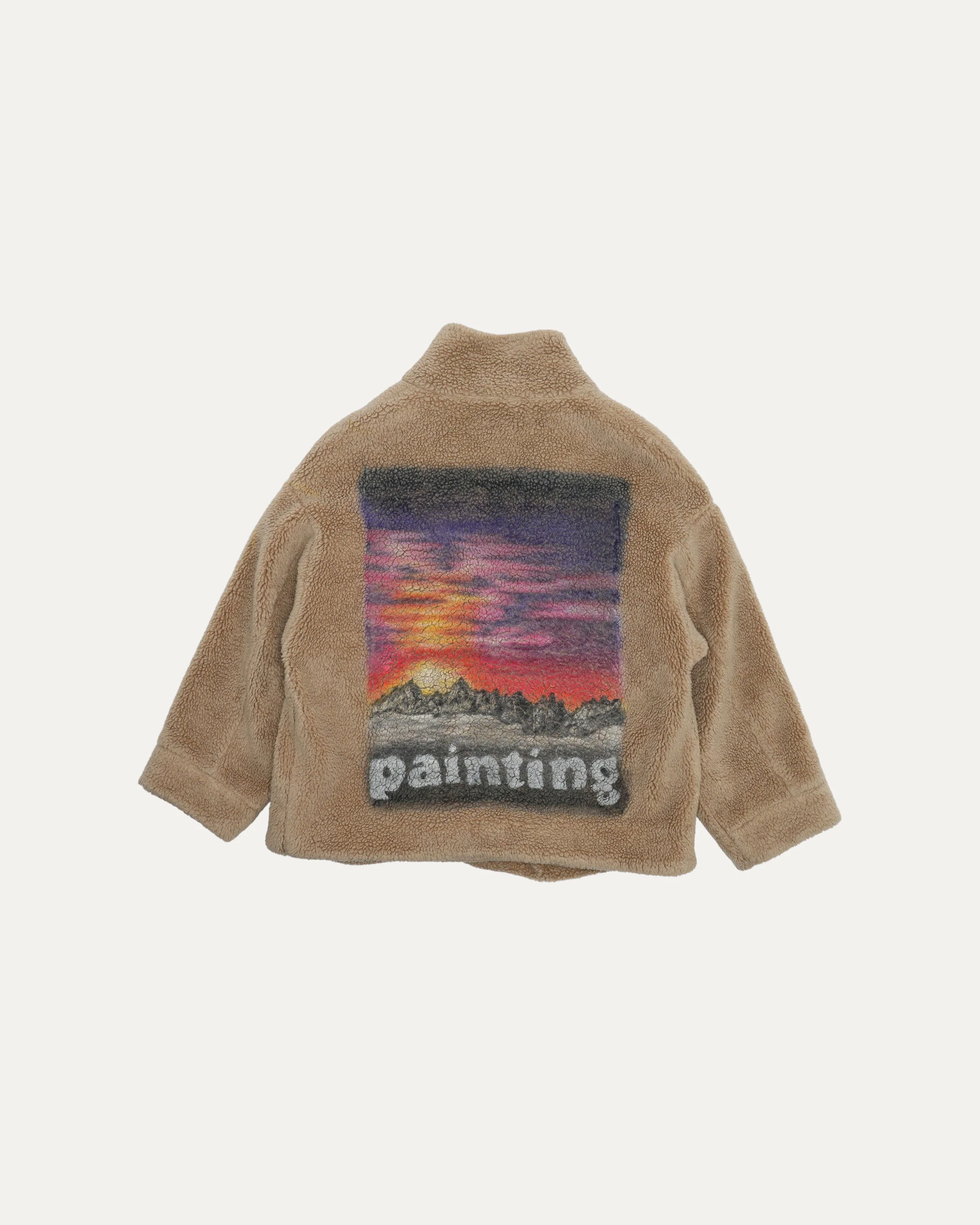 Hand Painted Fur Jacket - Image 2