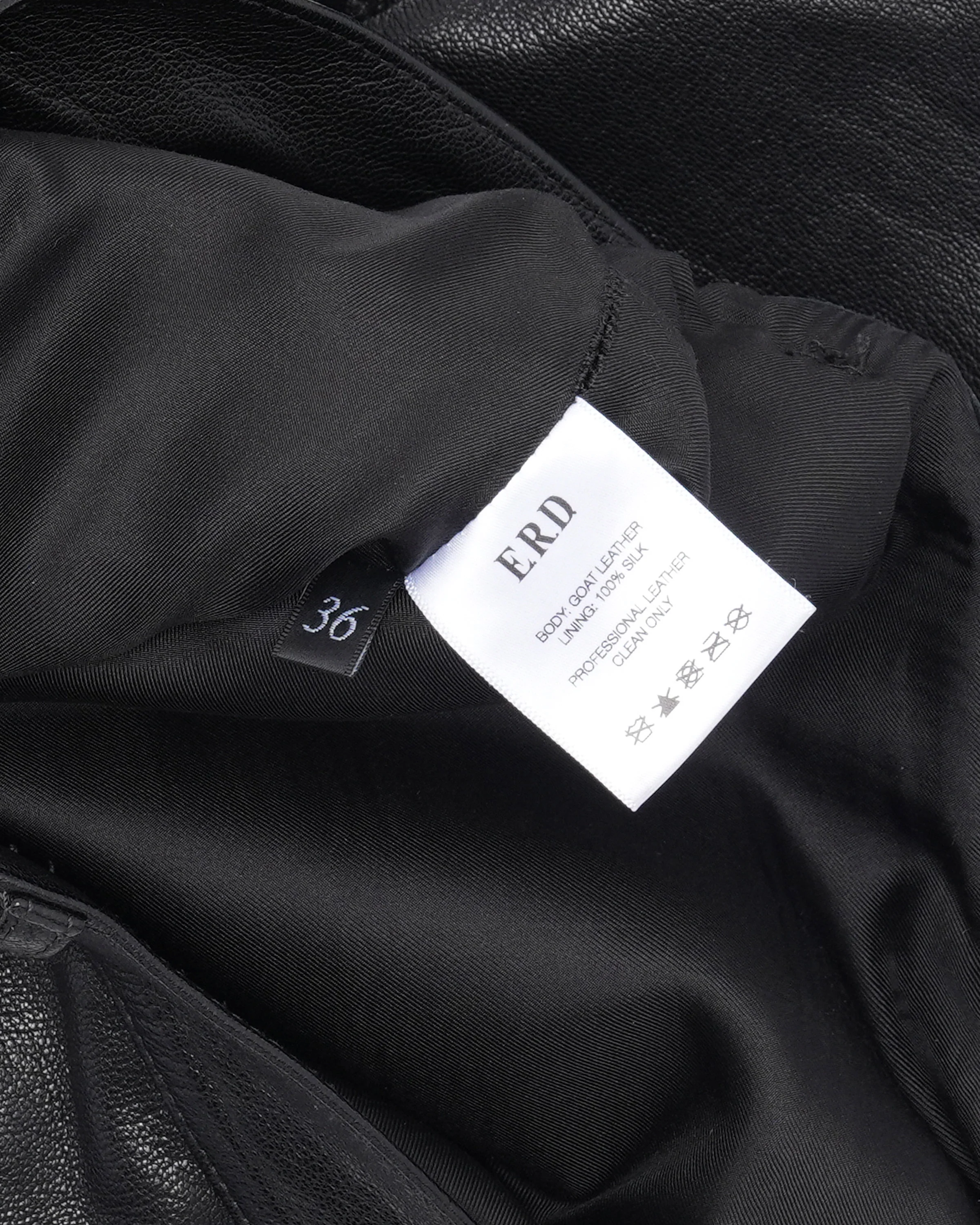 AW23 Leather Flared Pants - Image 4