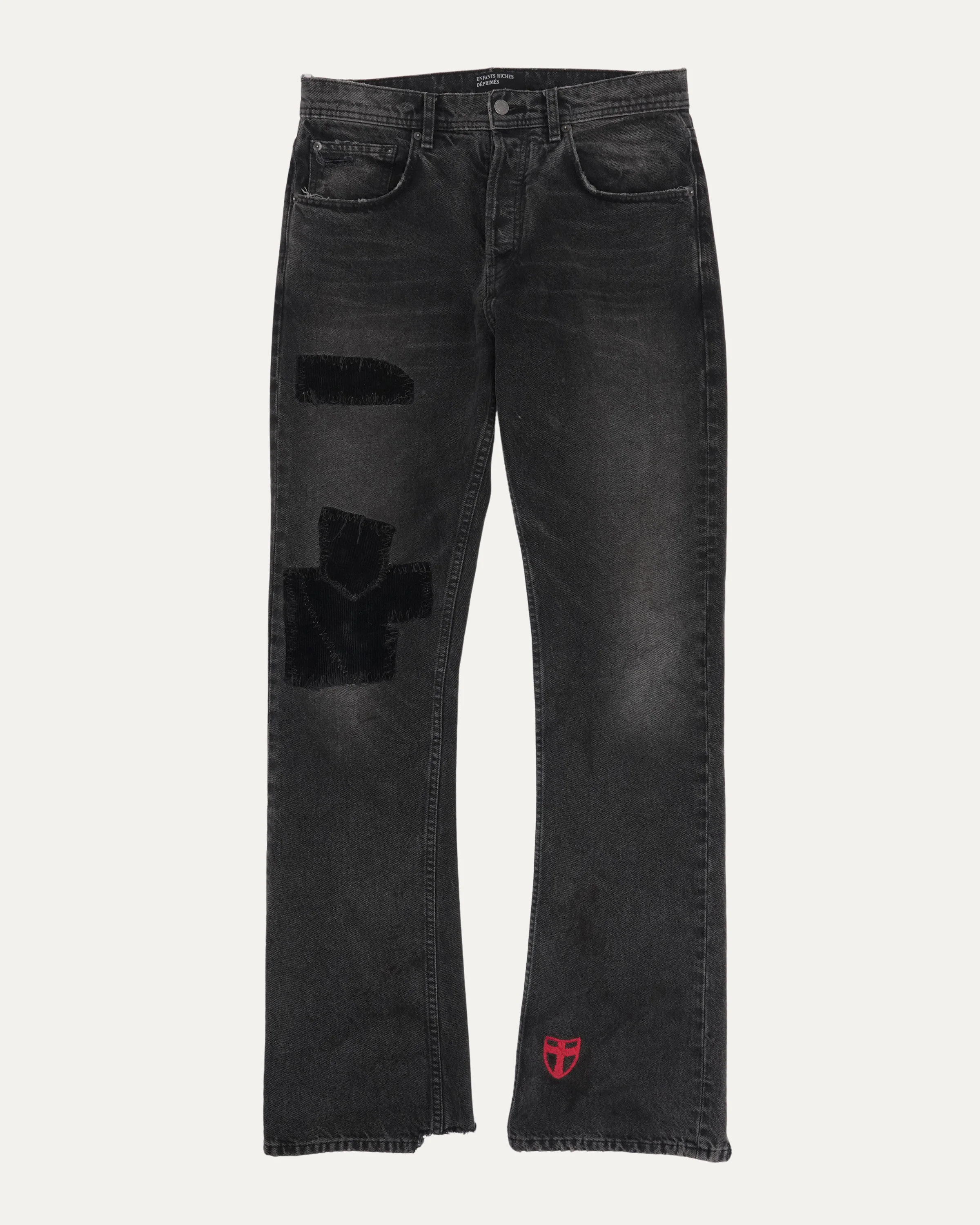 Patchwork Flare Jeans
